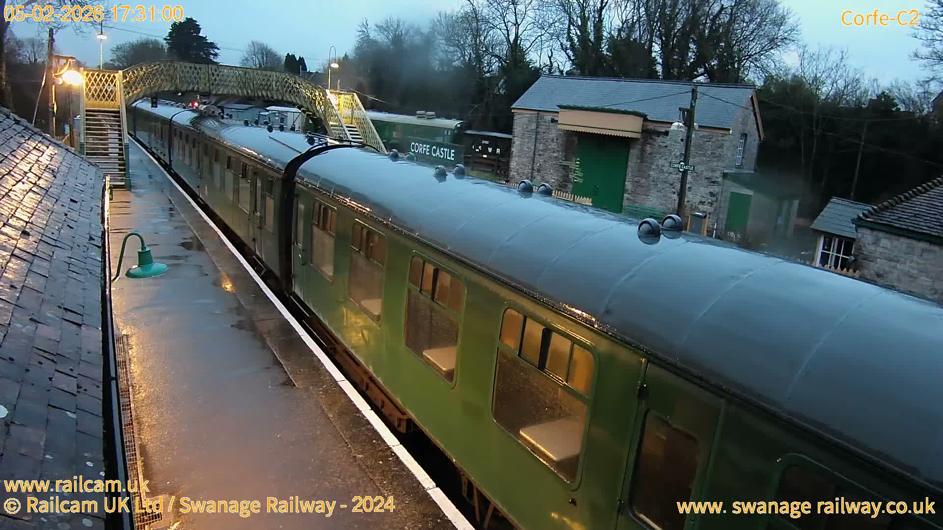 Corfe Castle Train Station Live Cam - Purbeck, Dorset, South West, England, United Kingdom