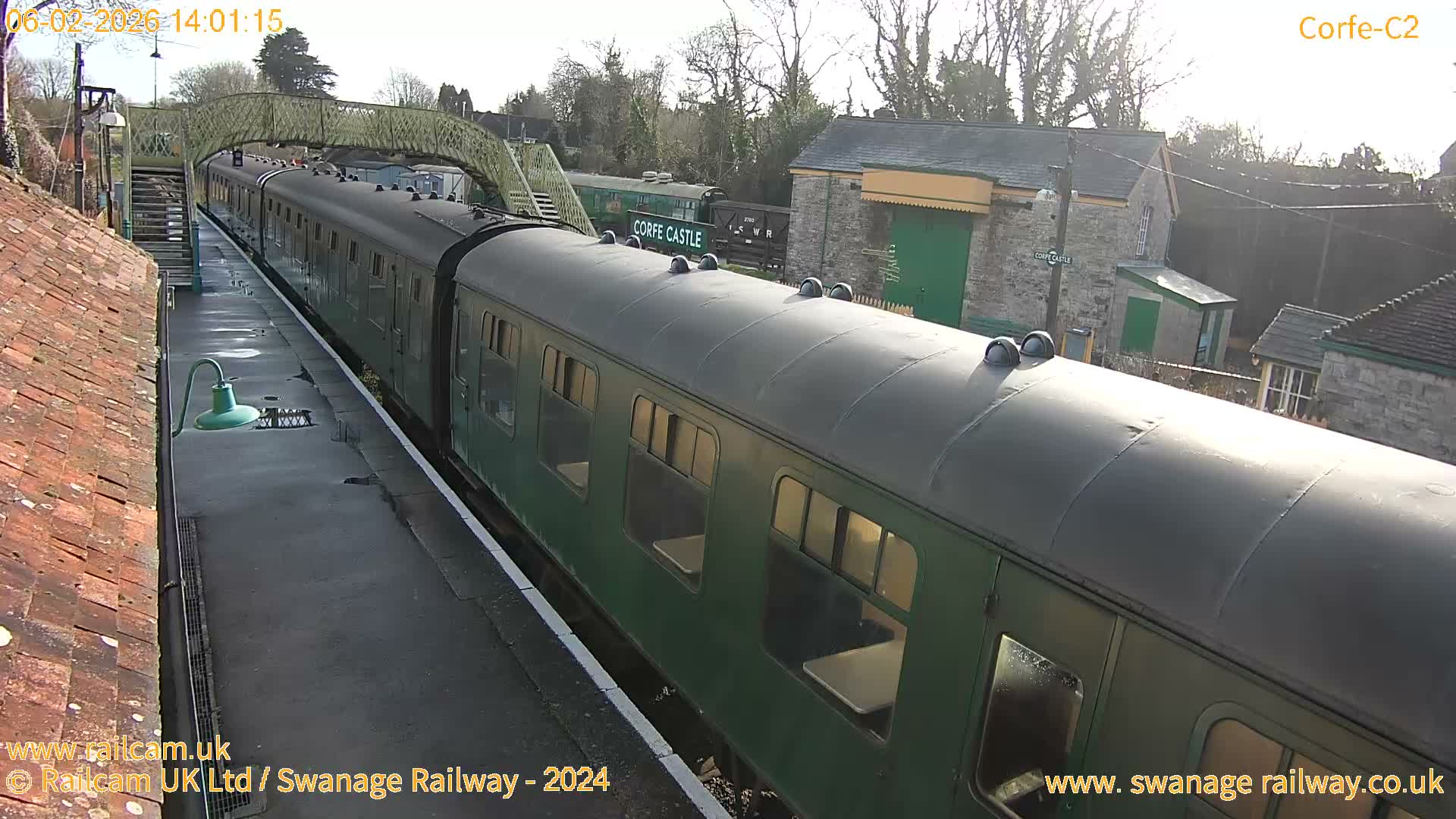 Corfe Castle Train Station Live Cam - Purbeck, Dorset, South West, England, United Kingdom