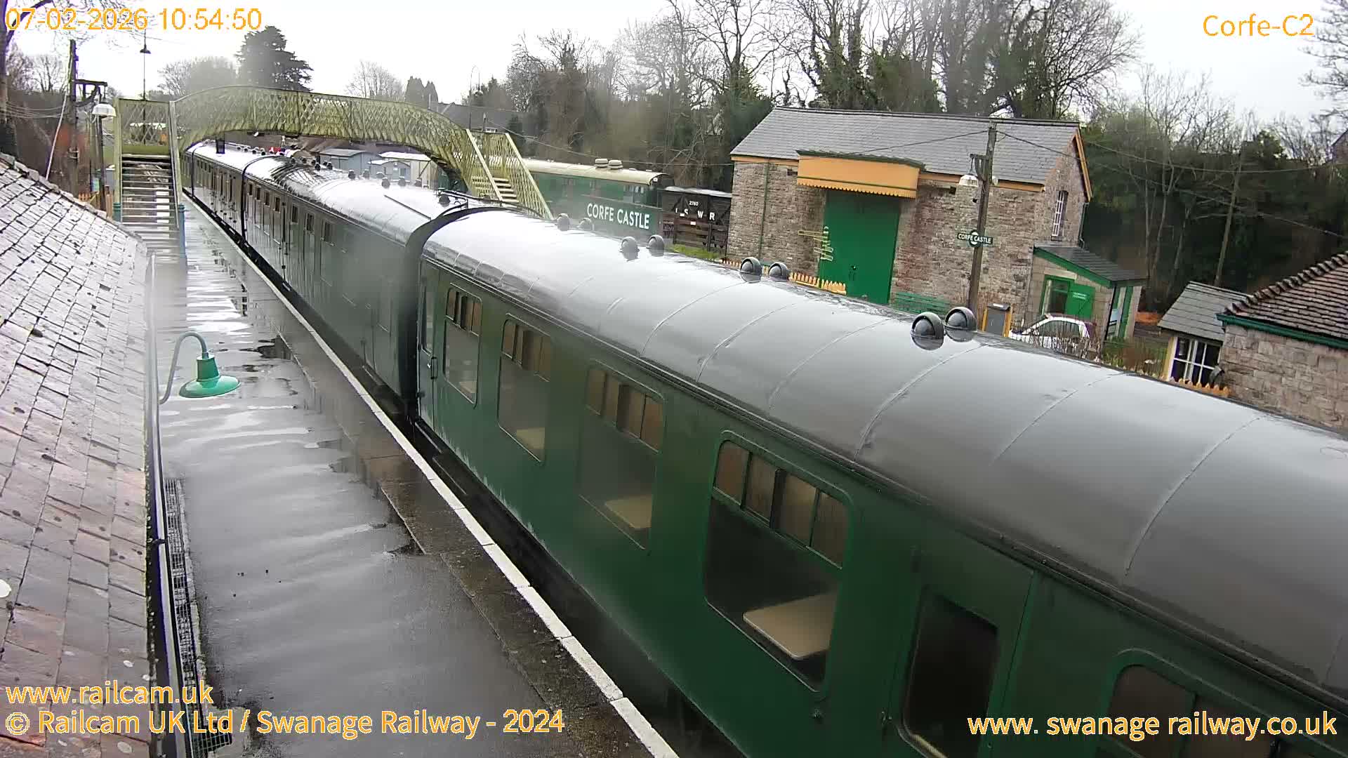 Corfe Castle Train Station Live Cam - Purbeck, Dorset, South West, England, United Kingdom