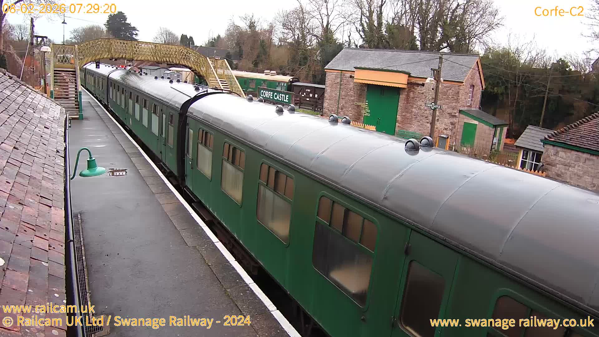 Corfe Castle Train Station Live Cam - Purbeck, Dorset, South West, England, United Kingdom