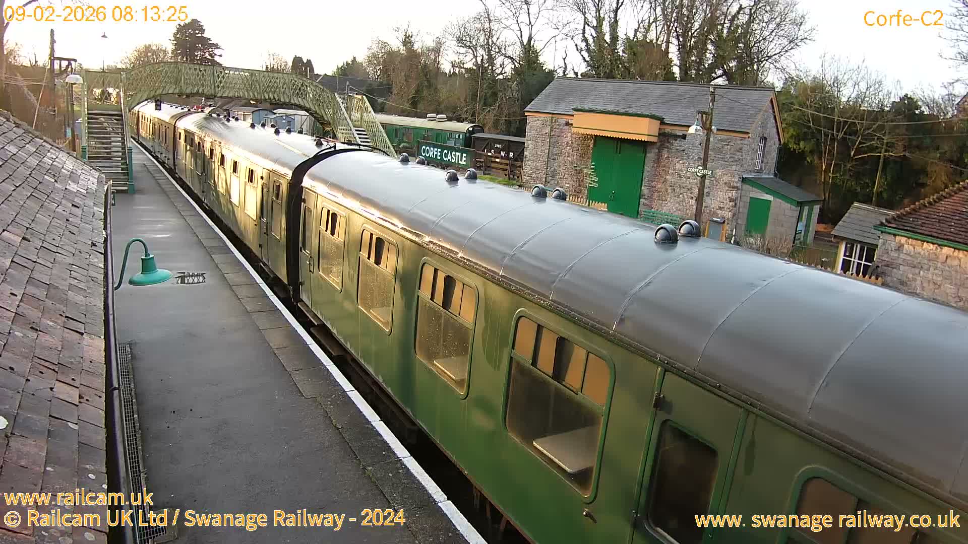 Corfe Castle Train Station Live Cam - Purbeck, Dorset, South West, England, United Kingdom