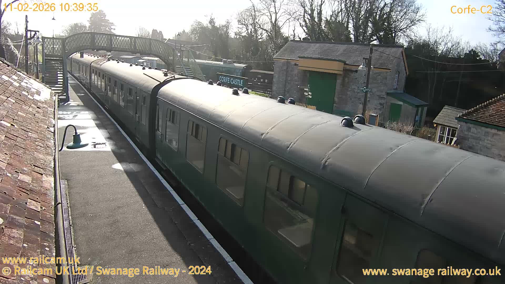 Corfe Castle Train Station Live Cam - Purbeck, Dorset, South West, England, United Kingdom