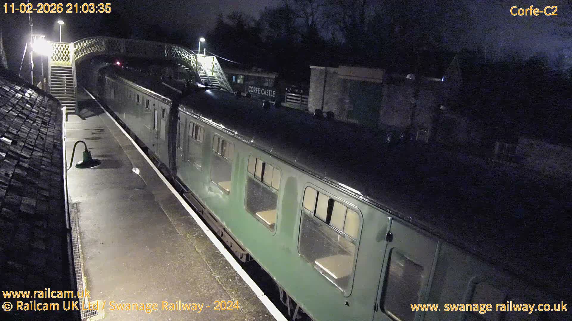 Corfe Castle Train Station Live Cam - Purbeck, Dorset, South West, England, United Kingdom