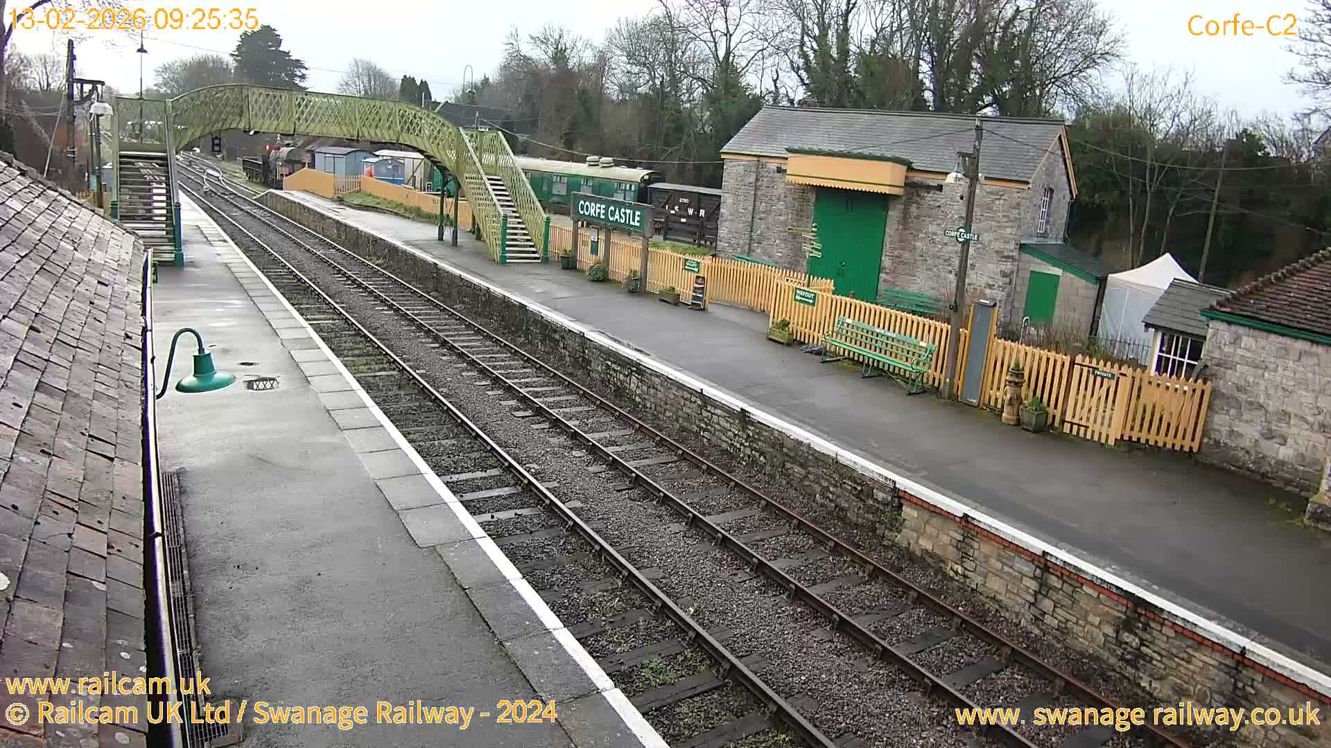 Corfe Castle Train Station Live Cam - Purbeck, Dorset, South West, England, United Kingdom
