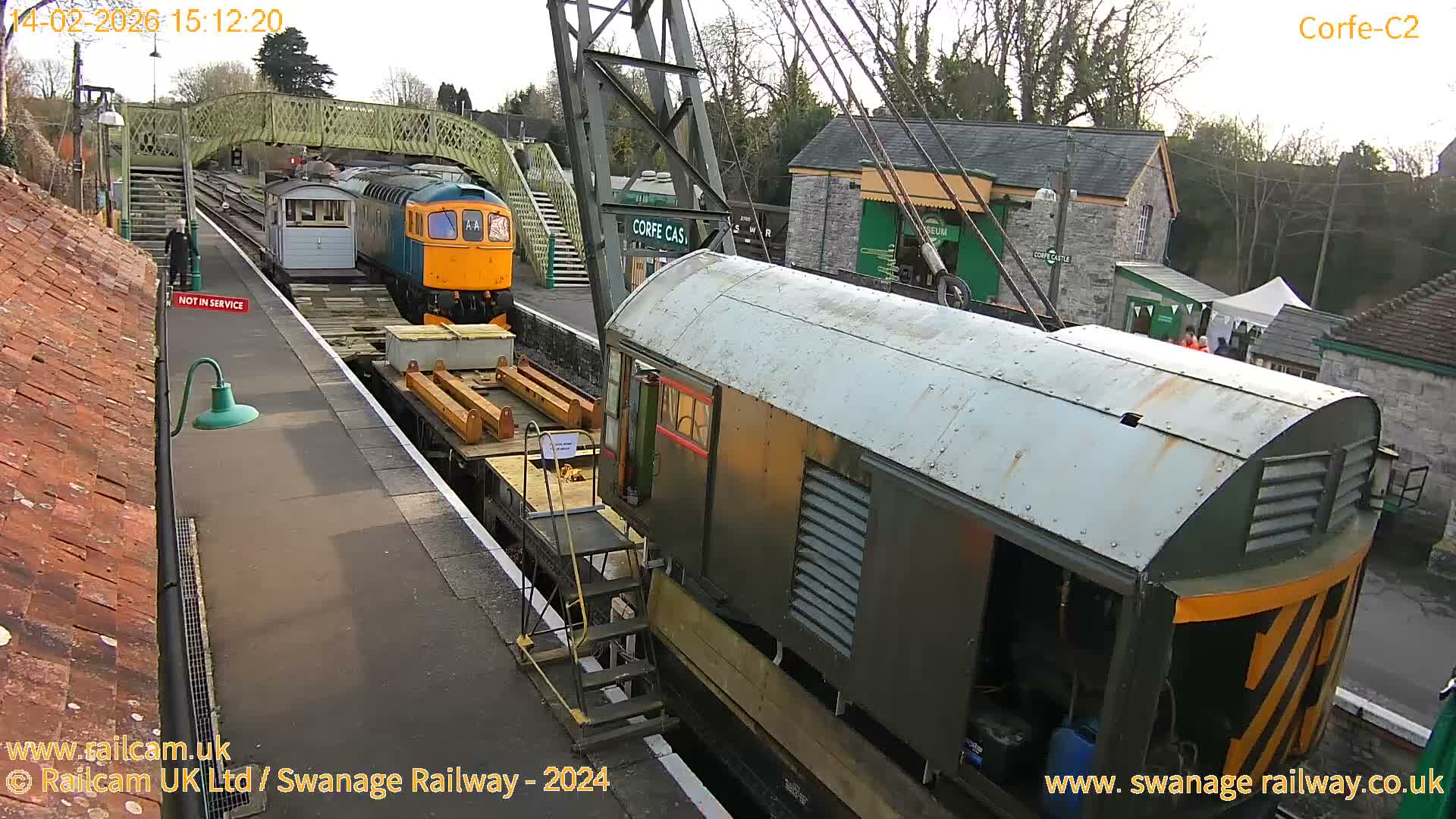 Corfe Castle Train Station Live Cam - Purbeck, Dorset, South West, England, United Kingdom