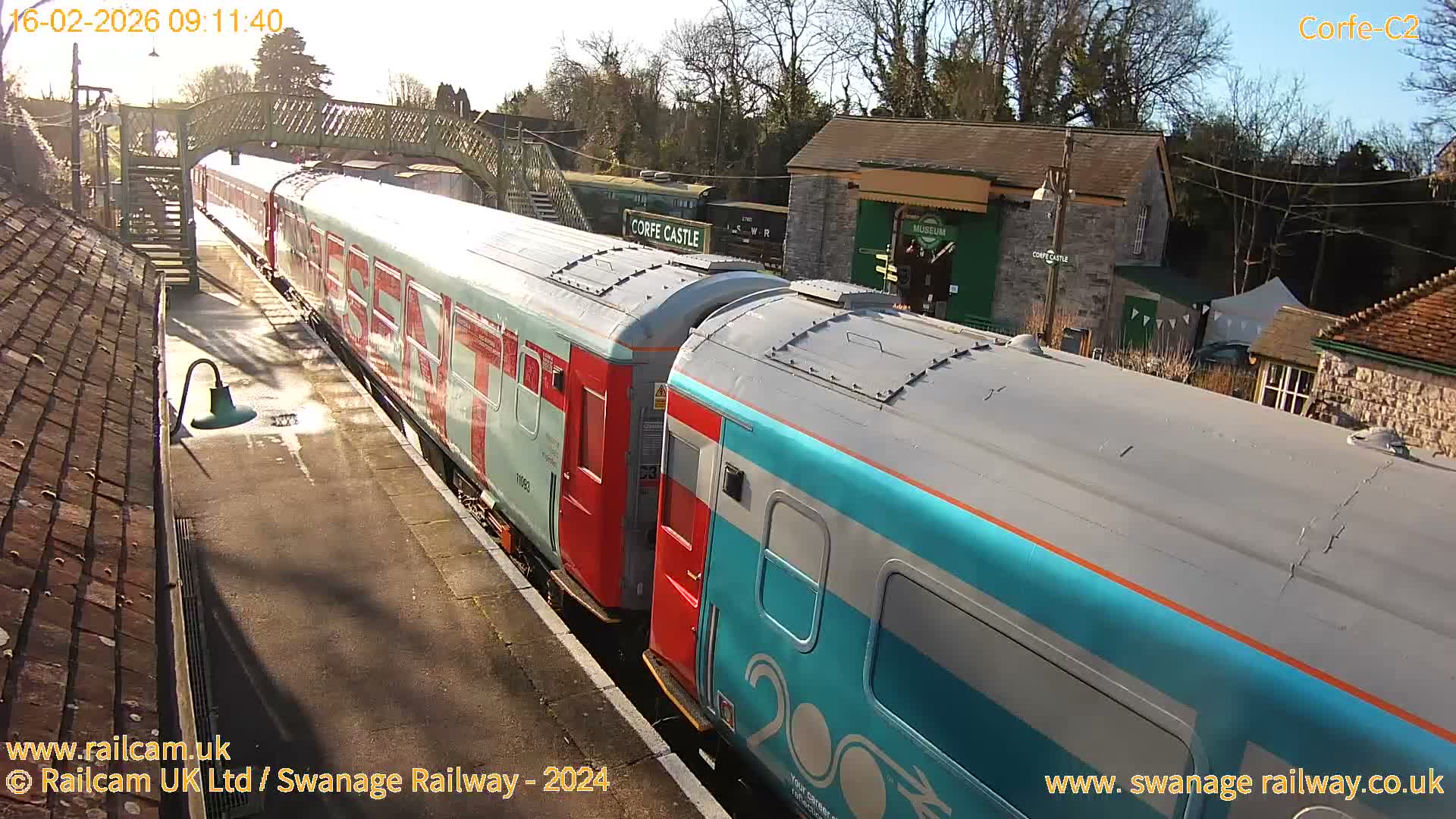 Corfe Castle Train Station Live Cam - Purbeck, Dorset, South West, England, United Kingdom