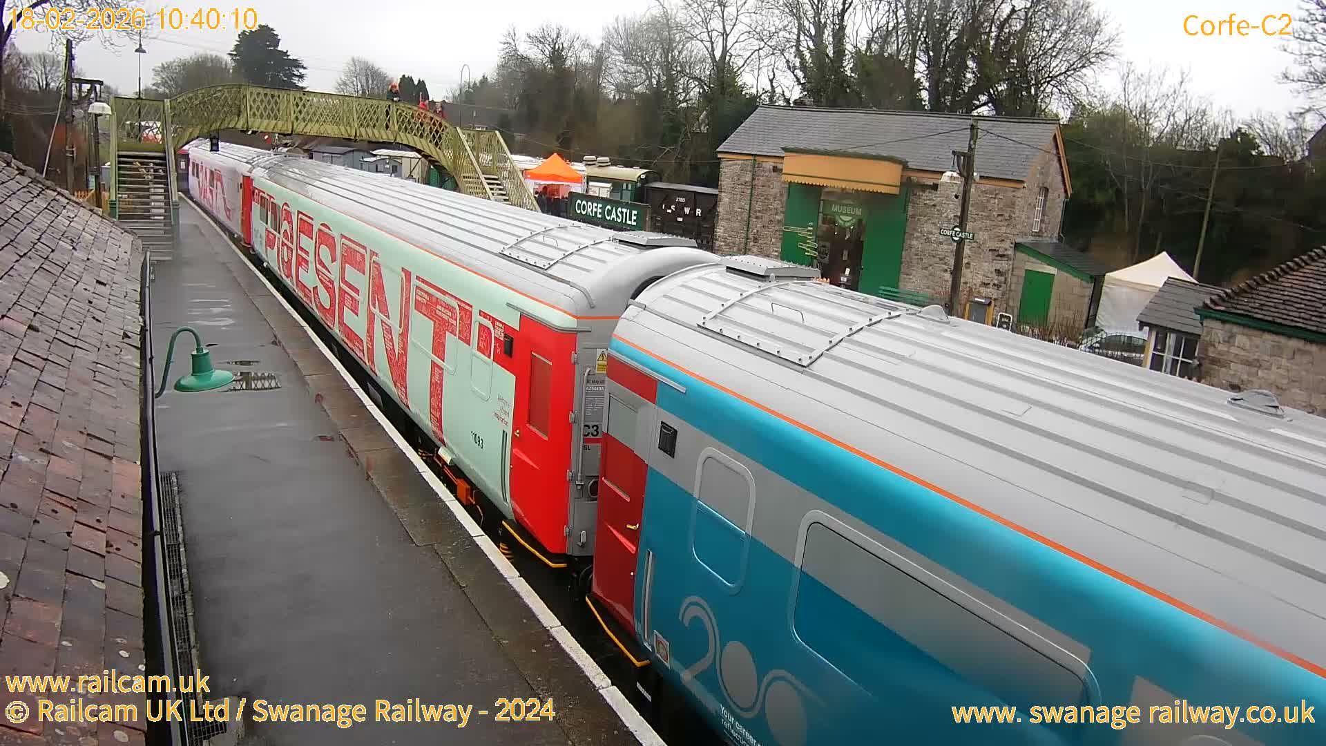 Corfe Castle Train Station Live Cam - Purbeck, Dorset, South West, England, United Kingdom