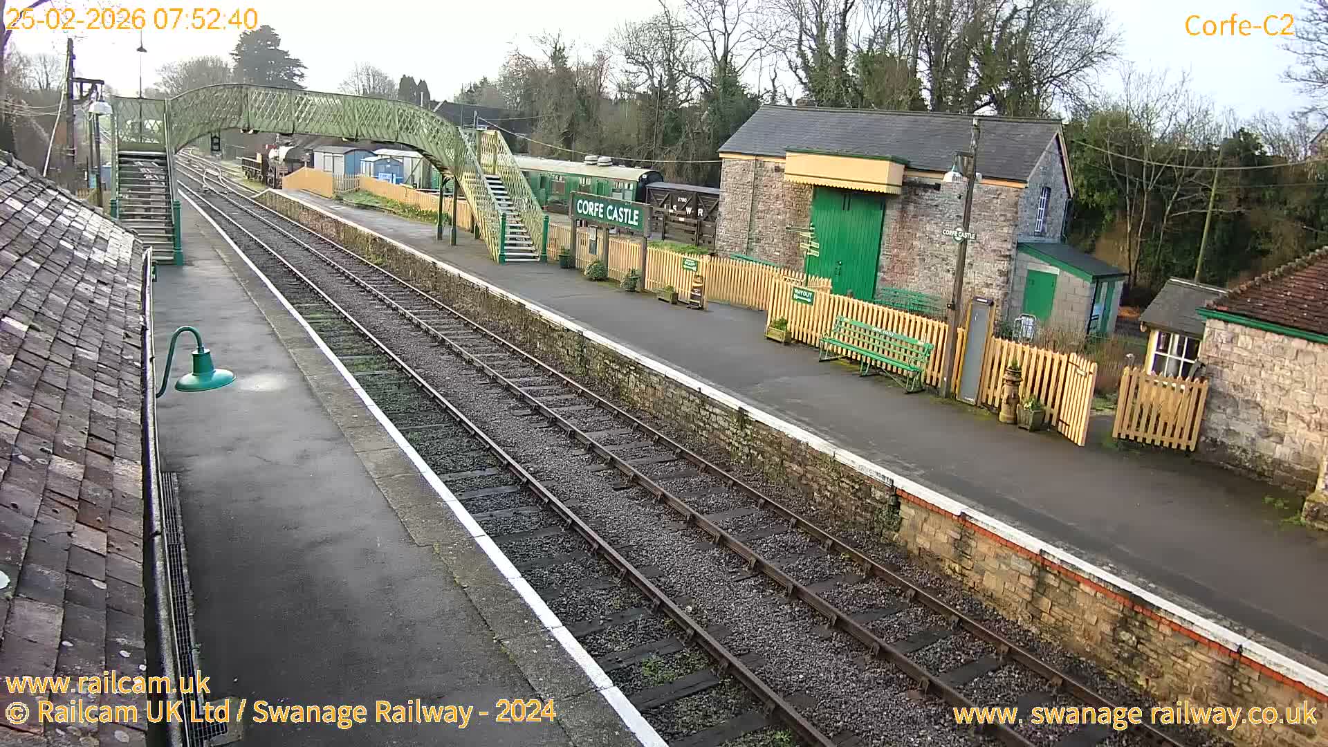 Corfe Castle Train Station Live Cam - Purbeck, Dorset, South West, England, United Kingdom
