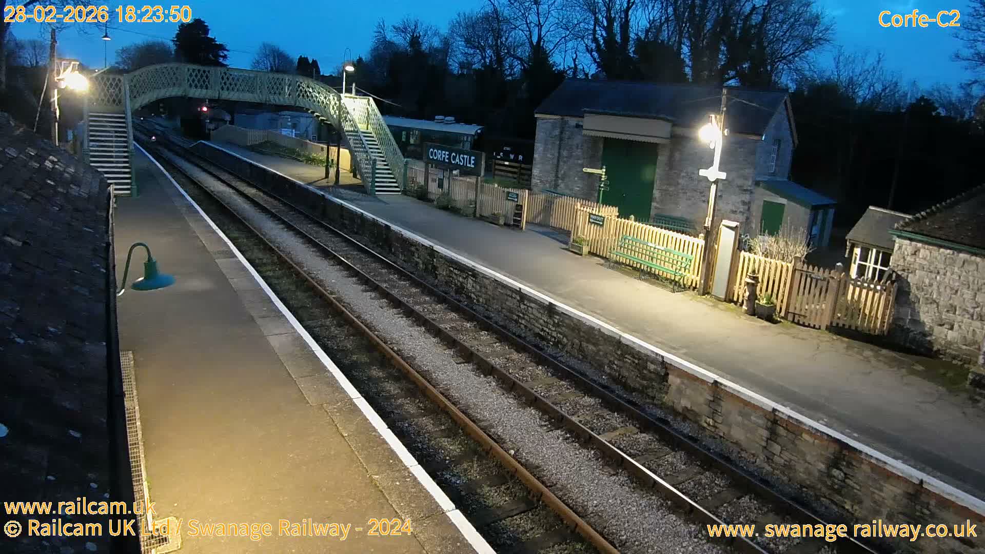 Corfe Castle Train Station Live Cam - Purbeck, Dorset, South West, England, United Kingdom