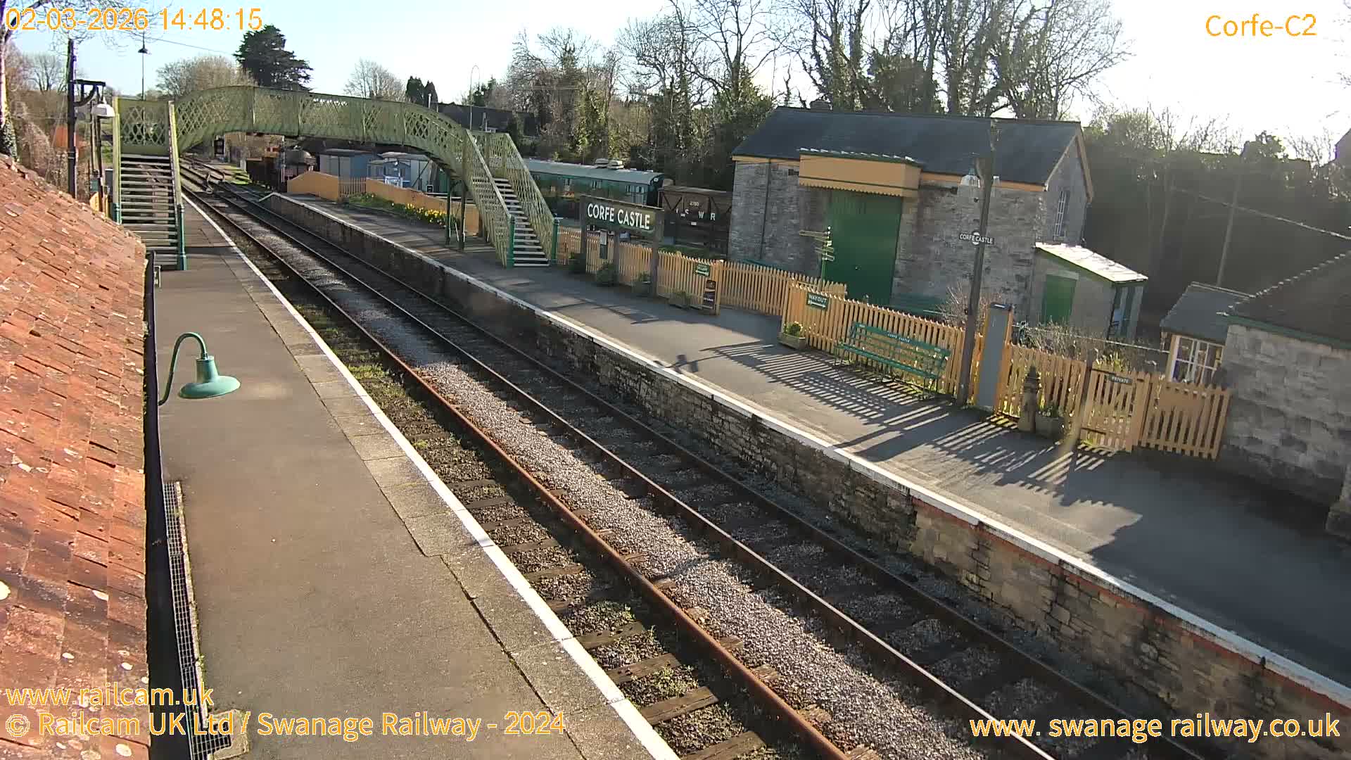 Corfe Castle Train Station Live Cam - Purbeck, Dorset, South West, England, United Kingdom