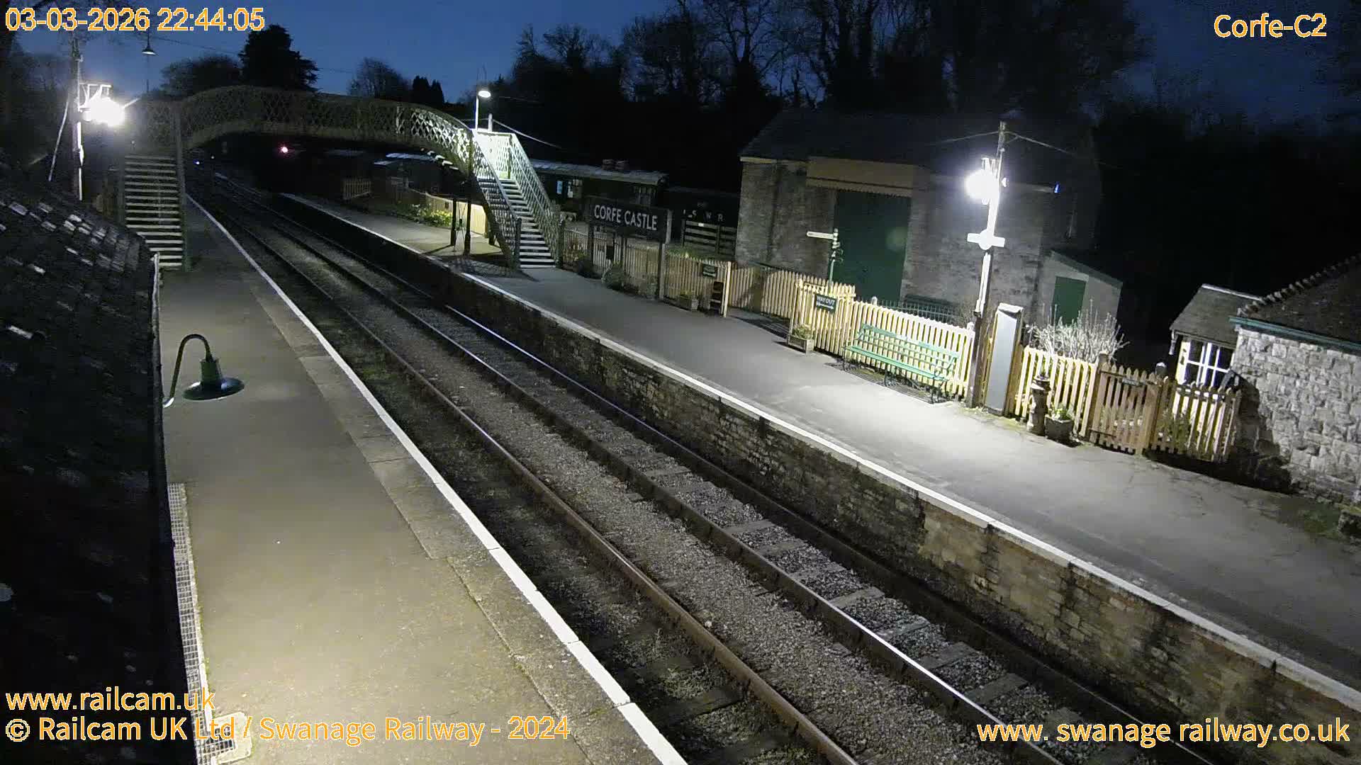 Corfe Castle Train Station Live Cam - Purbeck, Dorset, South West, England, United Kingdom