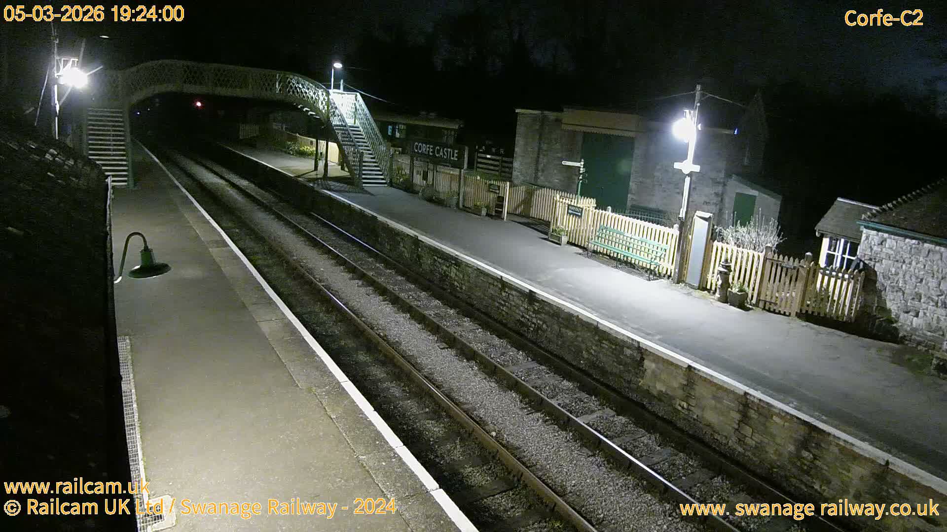 Corfe Castle Train Station Live Cam - Purbeck, Dorset, South West, England, United Kingdom