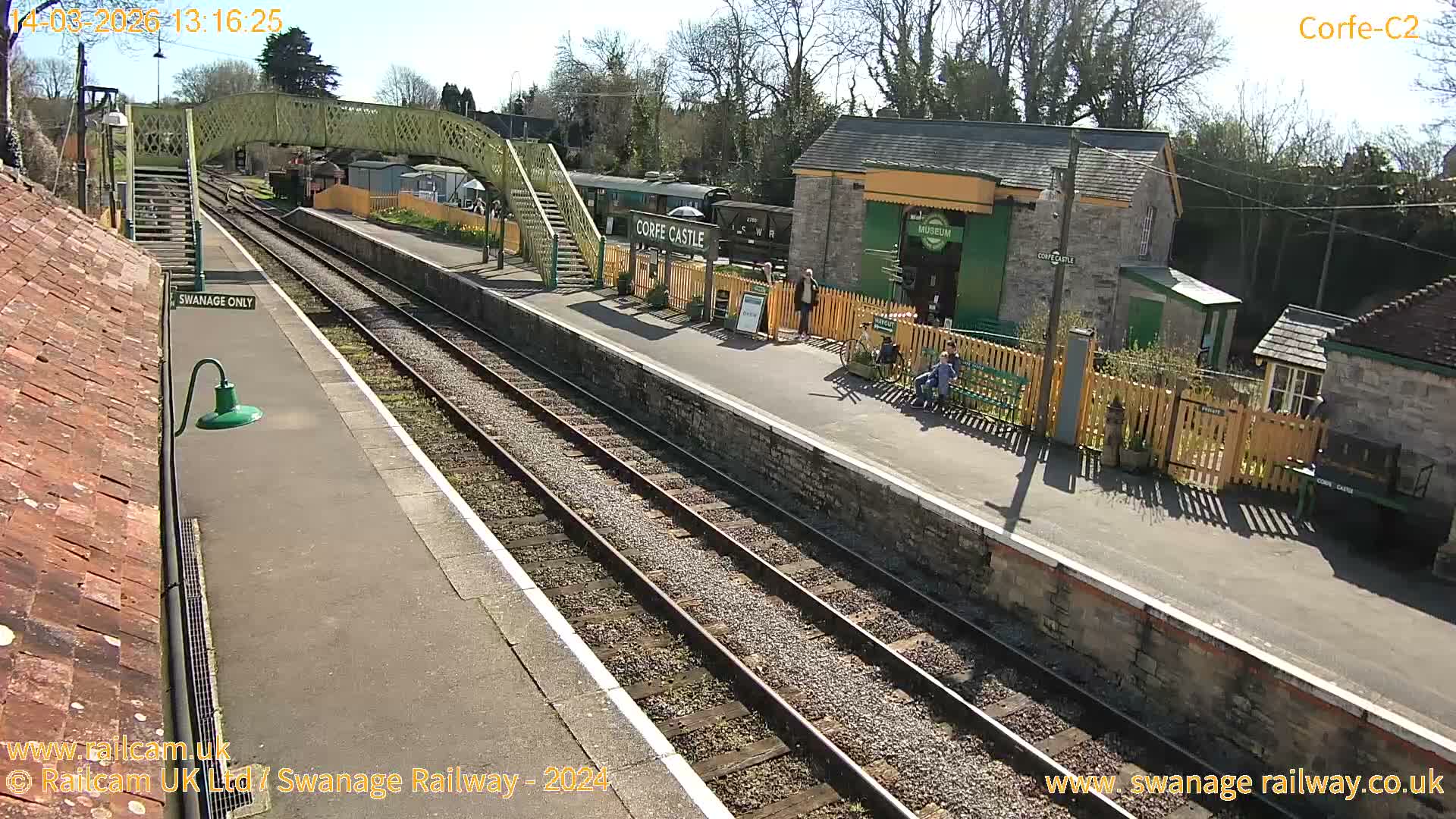 Corfe Castle Train Station Live Cam - Purbeck, Dorset, South West, England, United Kingdom