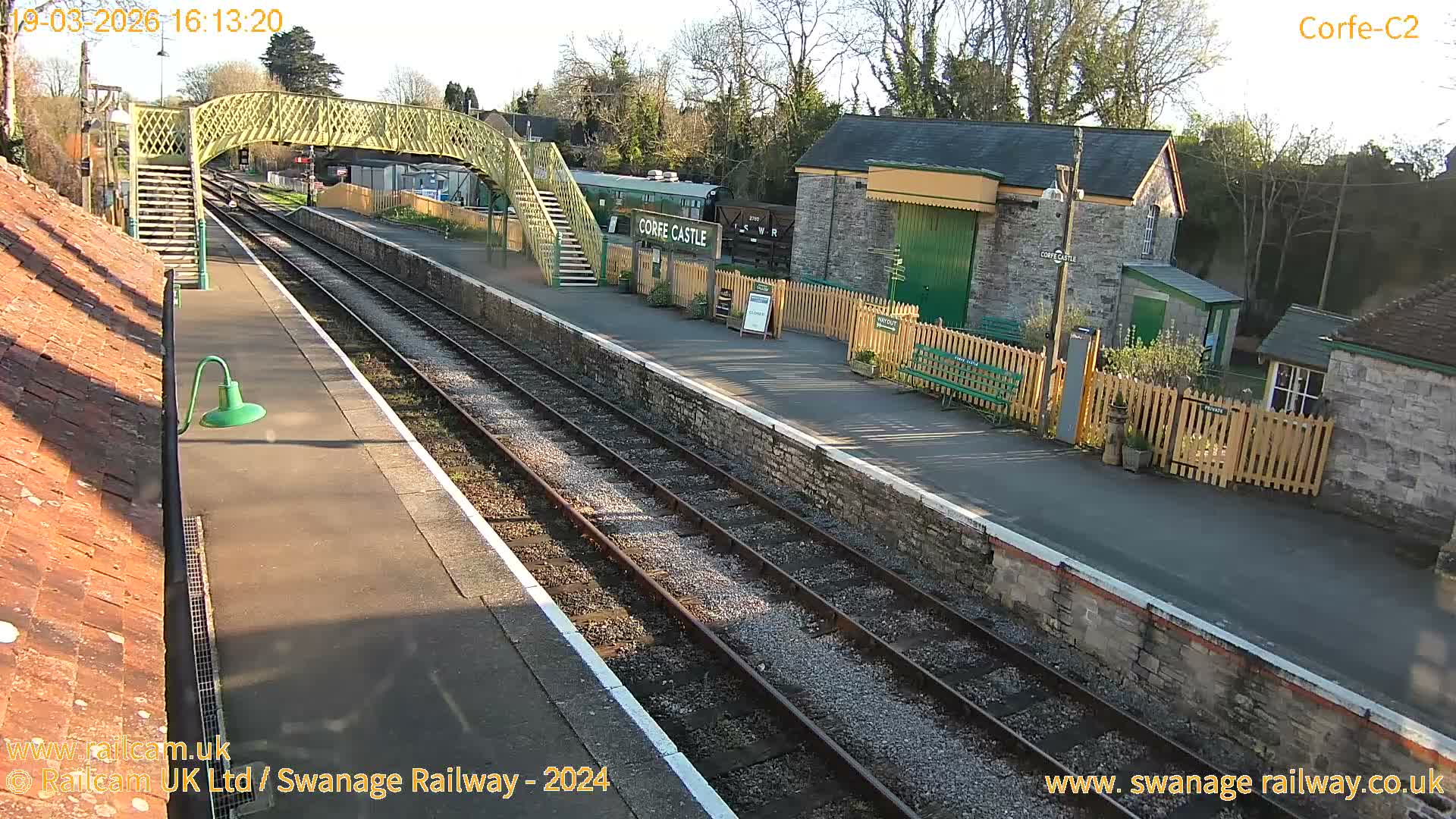 Corfe Castle Train Station Live Cam - Purbeck, Dorset, South West, England, United Kingdom