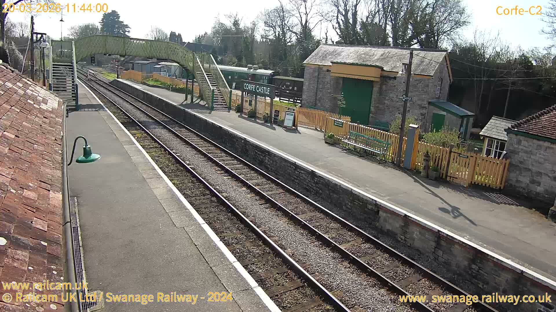 Corfe Castle Train Station Live Cam - Purbeck, Dorset, South West, England, United Kingdom