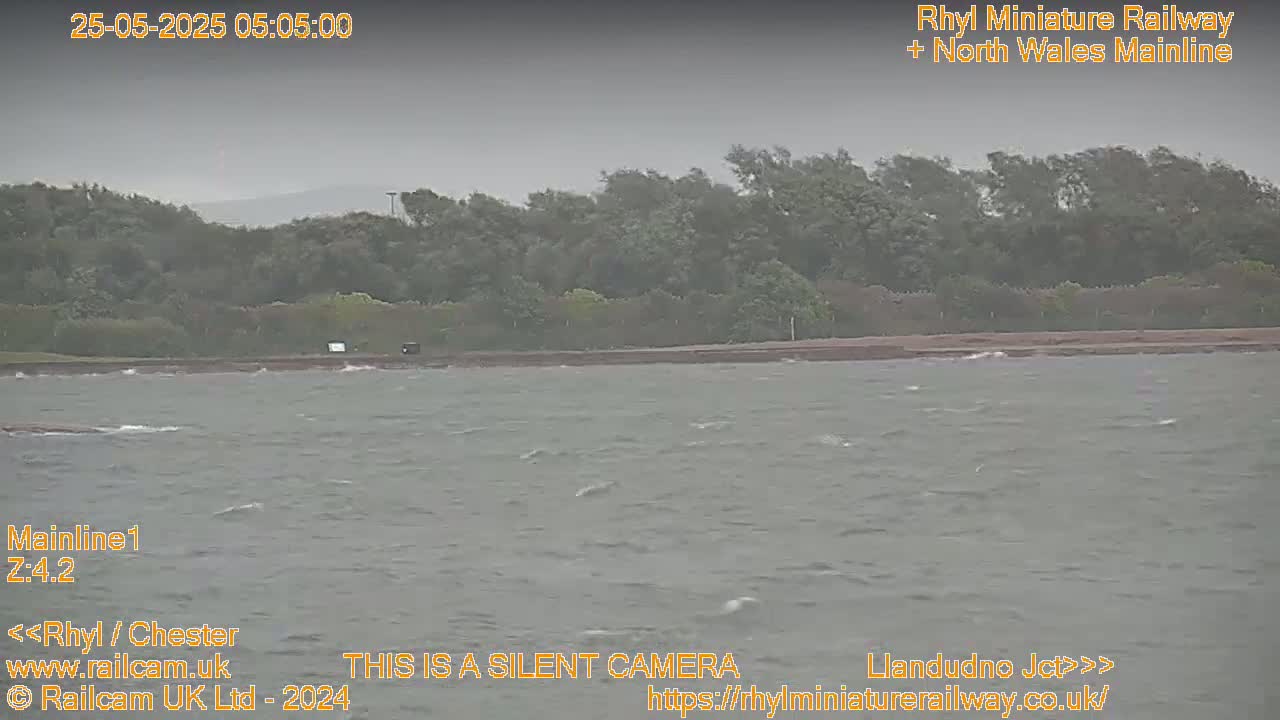 Rhyl, Marine Lake & Rhyl Miniature Railway Live Cam - Denbighshire, Clwyd, Wales, United Kingdom