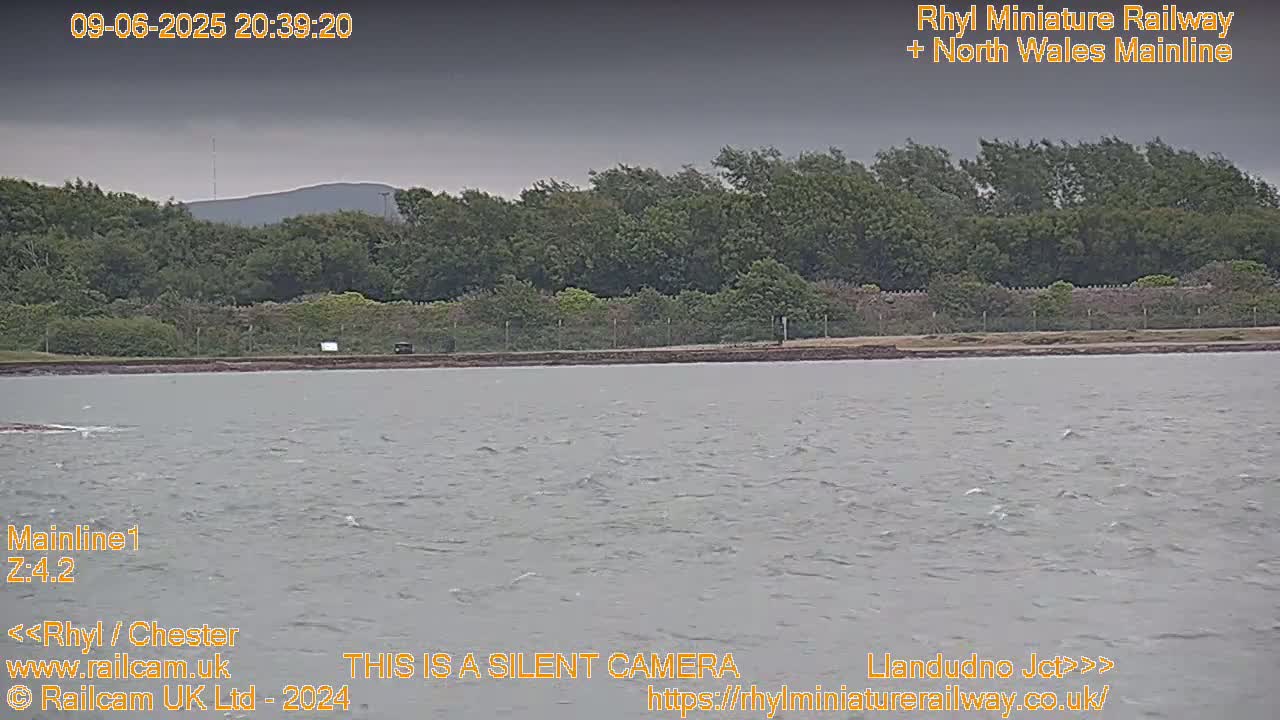 Rhyl, Marine Lake & Rhyl Miniature Railway Live Cam - Denbighshire, Clwyd, Wales, United Kingdom