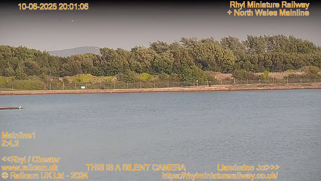 Rhyl, Marine Lake & Rhyl Miniature Railway Live Cam - Denbighshire, Clwyd, Wales, United Kingdom