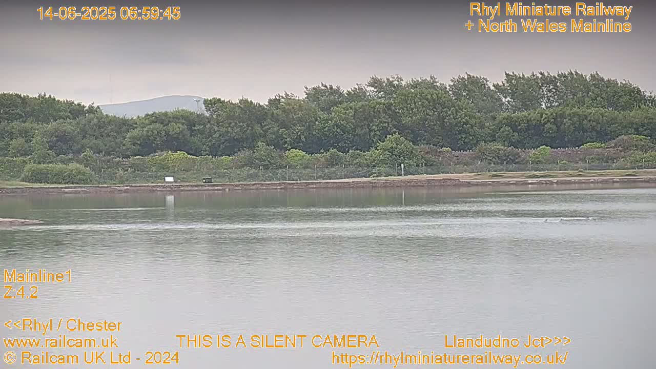 Rhyl, Marine Lake & Rhyl Miniature Railway Live Cam - Denbighshire, Clwyd, Wales, United Kingdom