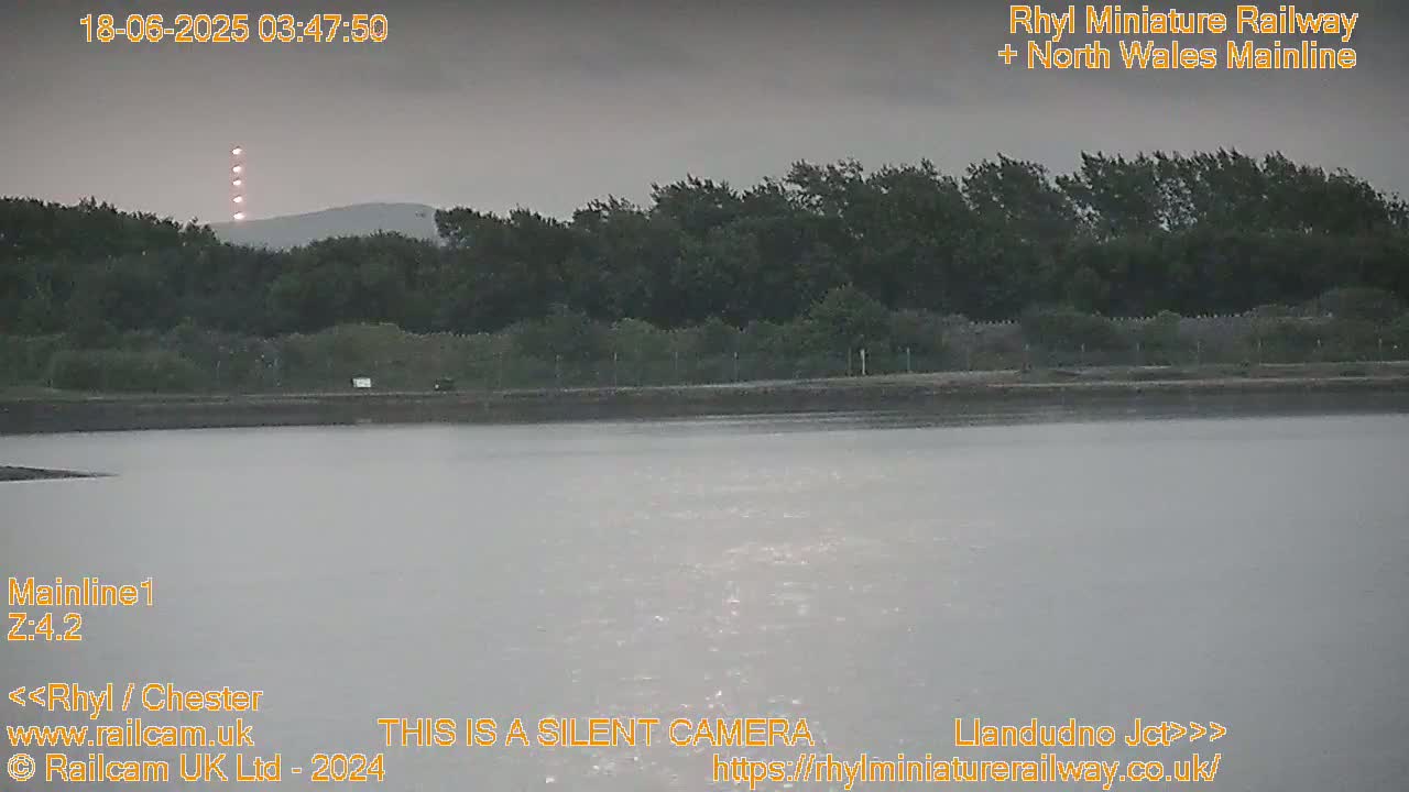 Rhyl, Marine Lake & Rhyl Miniature Railway Live Cam - Denbighshire, Clwyd, Wales, United Kingdom