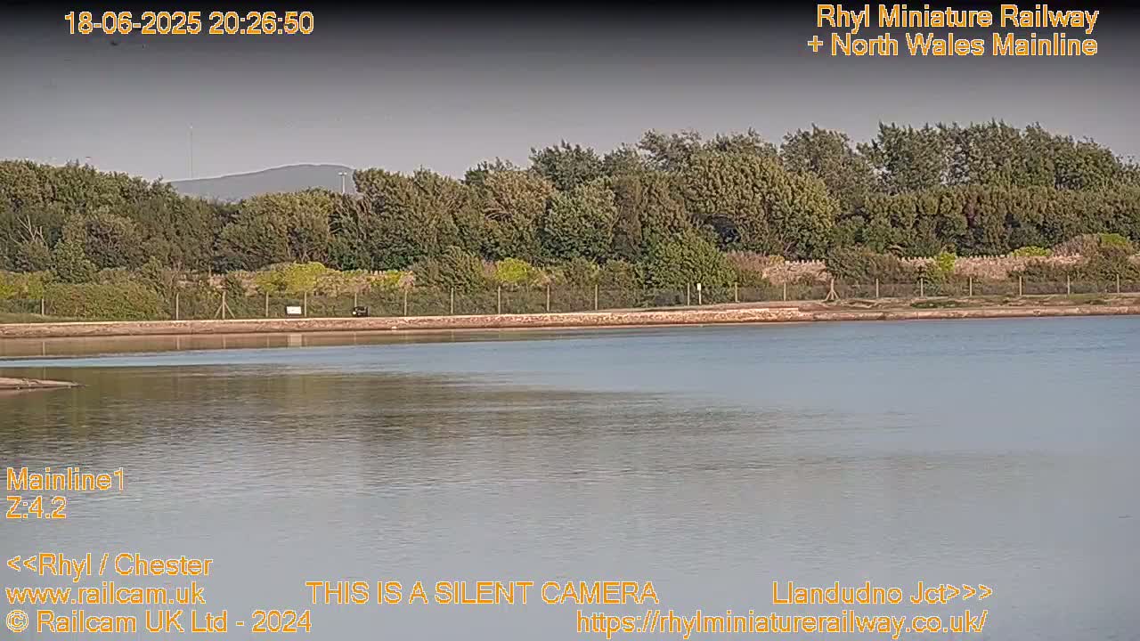Rhyl, Marine Lake & Rhyl Miniature Railway Live Cam - Denbighshire, Clwyd, Wales, United Kingdom