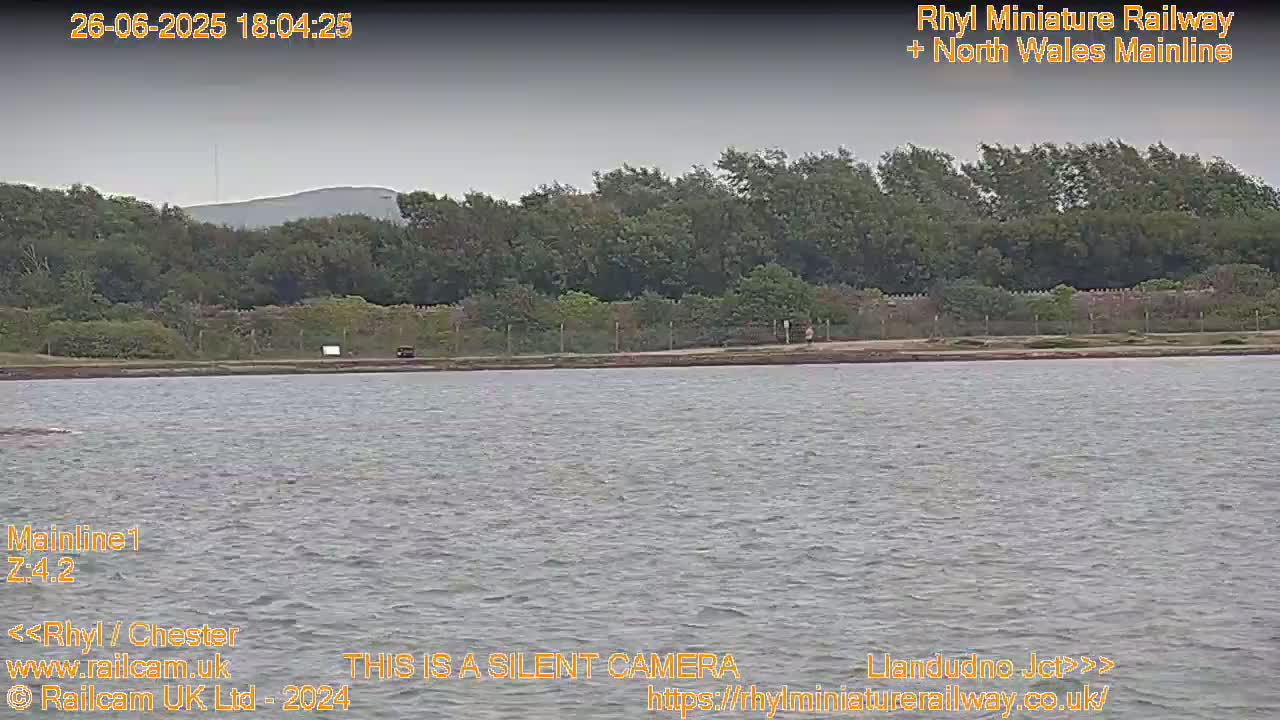 Rhyl, Marine Lake & Rhyl Miniature Railway Live Cam - Denbighshire, Clwyd, Wales, United Kingdom