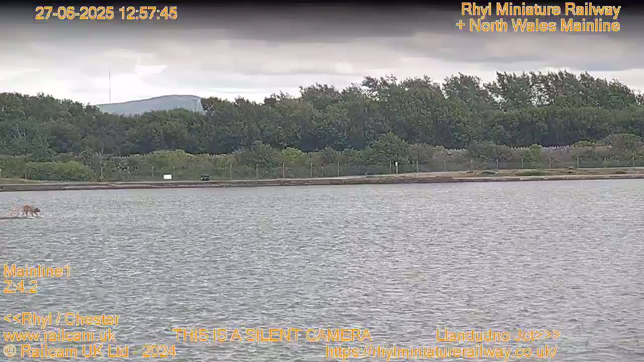 Rhyl, Marine Lake & Rhyl Miniature Railway Live Cam - Denbighshire, Clwyd, Wales, United Kingdom