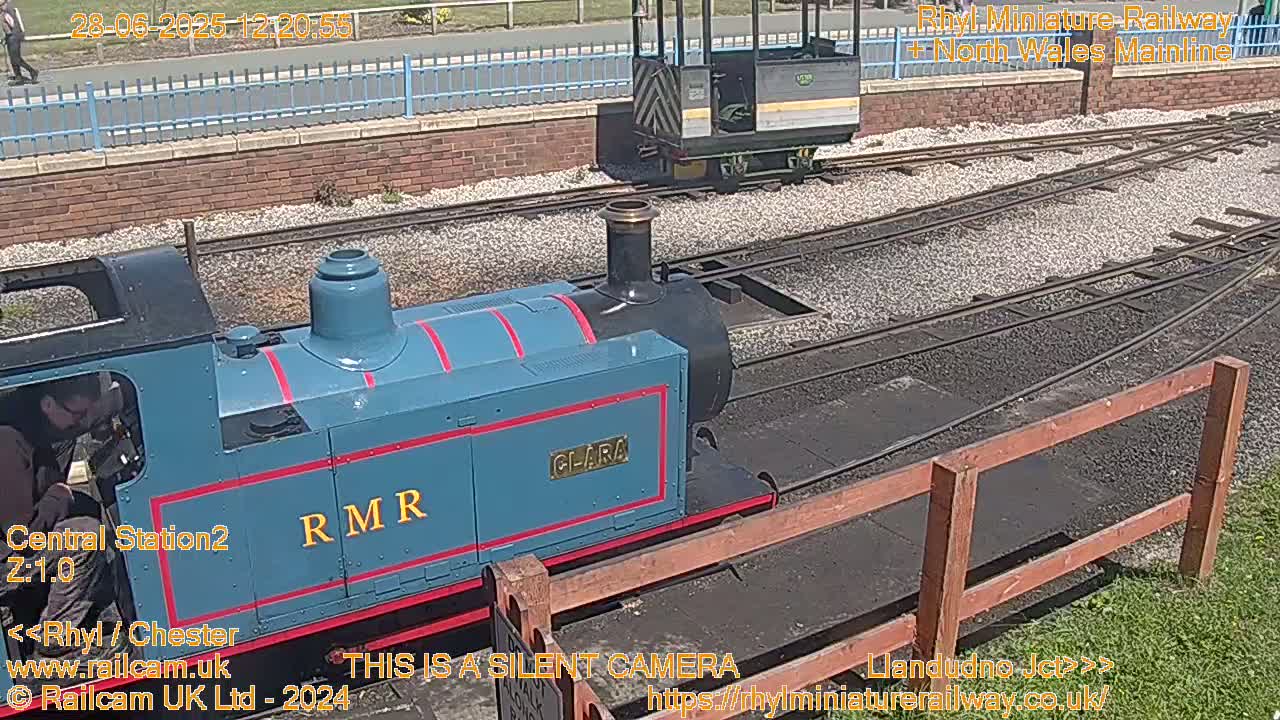 Rhyl, Marine Lake & Rhyl Miniature Railway Live Cam - Denbighshire, Clwyd, Wales, United Kingdom