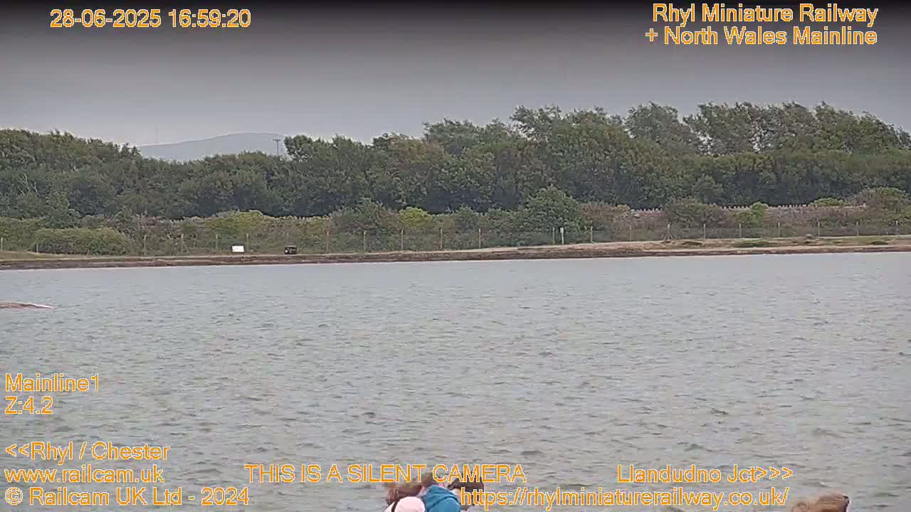 Rhyl, Marine Lake & Rhyl Miniature Railway Live Cam - Denbighshire, Clwyd, Wales, United Kingdom