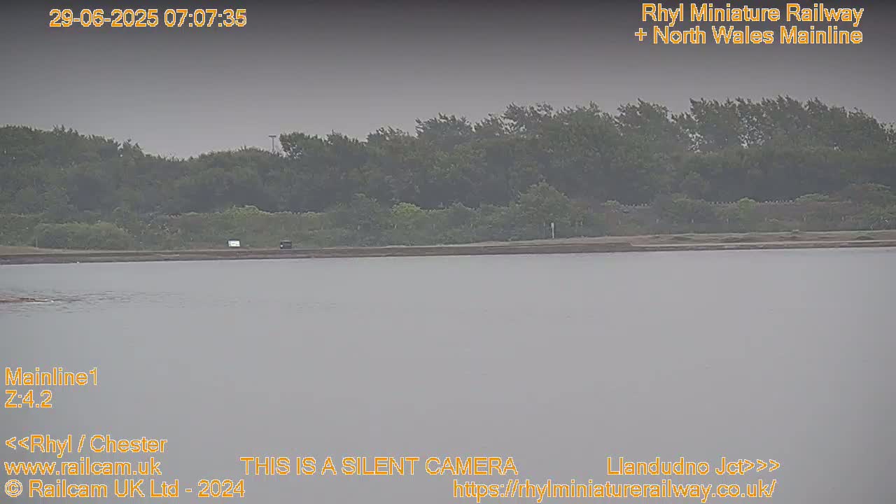 Rhyl, Marine Lake & Rhyl Miniature Railway Live Cam - Denbighshire, Clwyd, Wales, United Kingdom