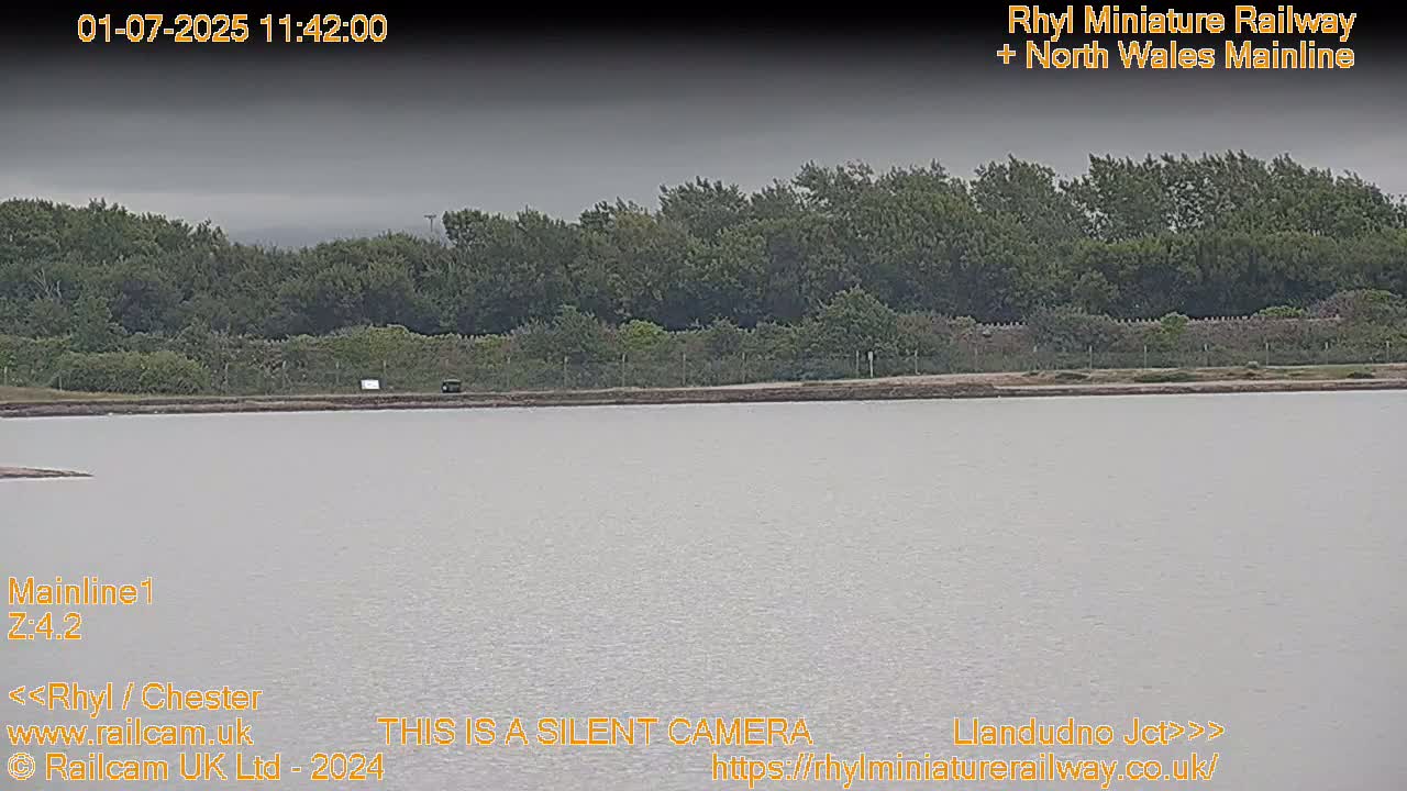 Rhyl, Marine Lake & Rhyl Miniature Railway Live Cam - Denbighshire, Clwyd, Wales, United Kingdom