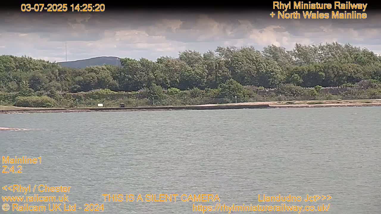 Rhyl, Marine Lake & Rhyl Miniature Railway Live Cam - Denbighshire, Clwyd, Wales, United Kingdom
