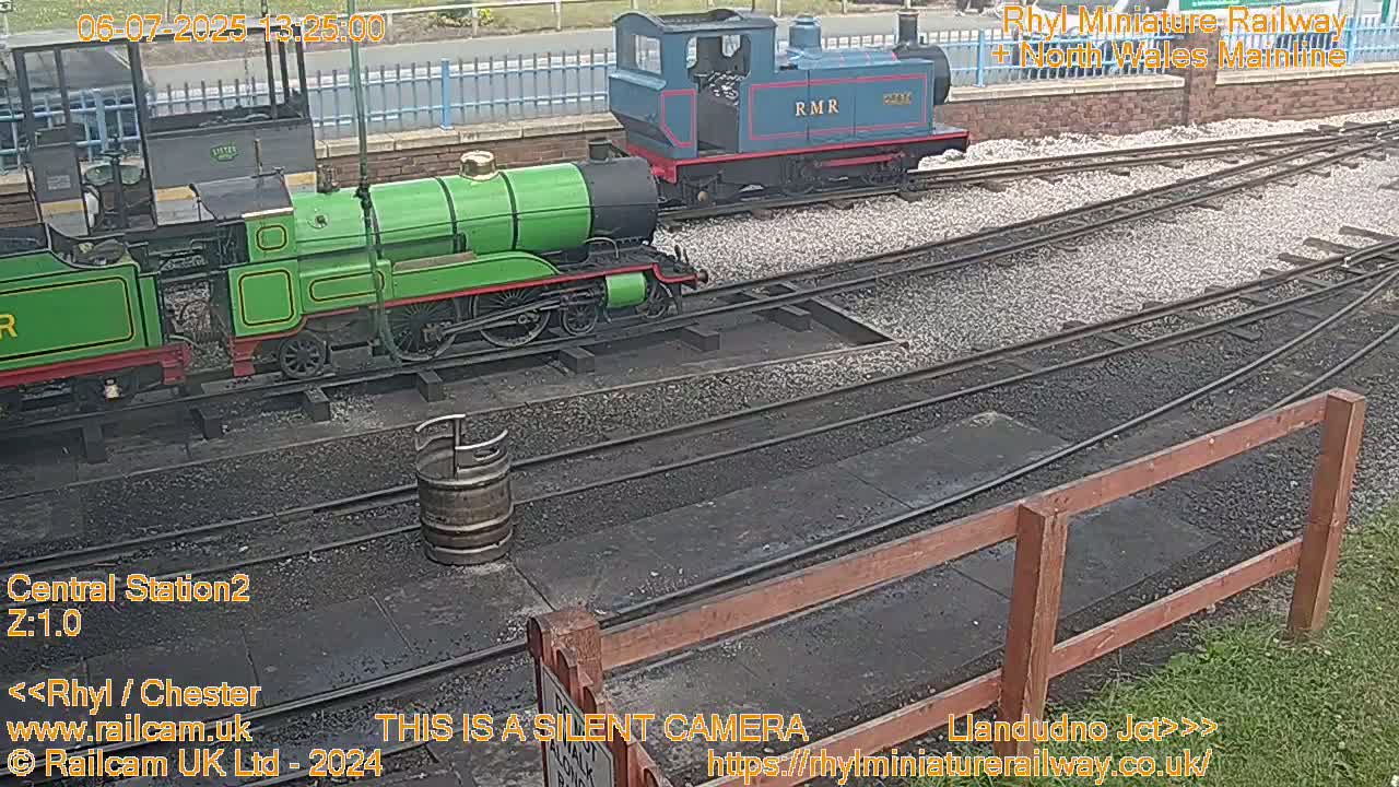 Rhyl, Marine Lake & Rhyl Miniature Railway Live Cam - Denbighshire, Clwyd, Wales, United Kingdom