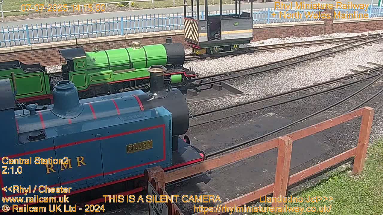 Rhyl, Marine Lake & Rhyl Miniature Railway Live Cam - Denbighshire, Clwyd, Wales, United Kingdom