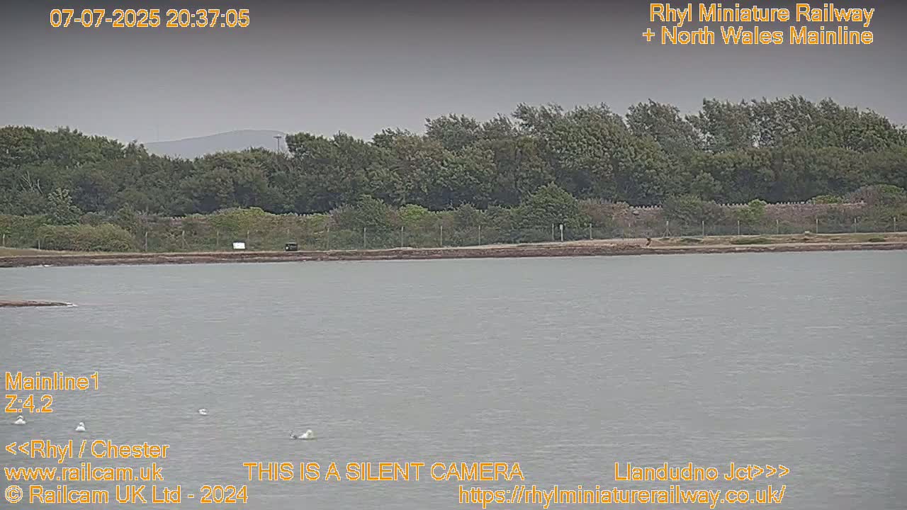 Rhyl, Marine Lake & Rhyl Miniature Railway Live Cam - Denbighshire, Clwyd, Wales, United Kingdom