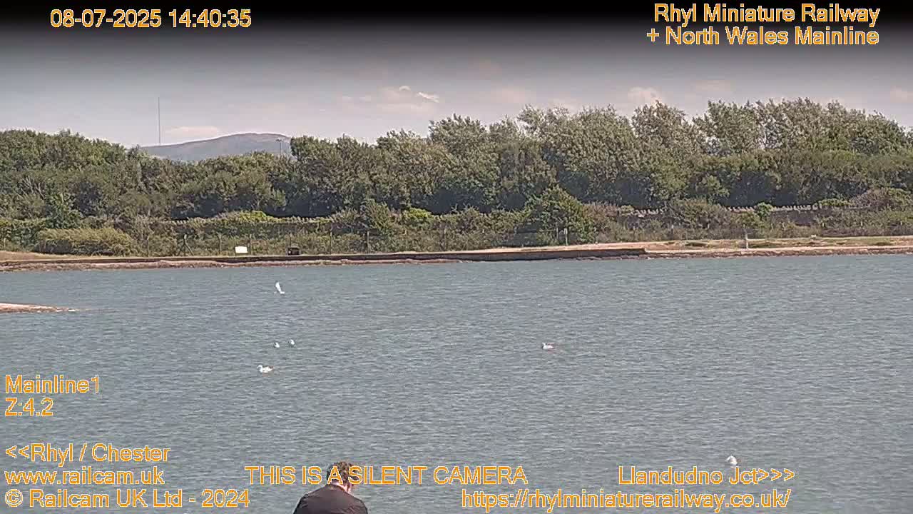 Rhyl, Marine Lake & Rhyl Miniature Railway Live Cam - Denbighshire, Clwyd, Wales, United Kingdom