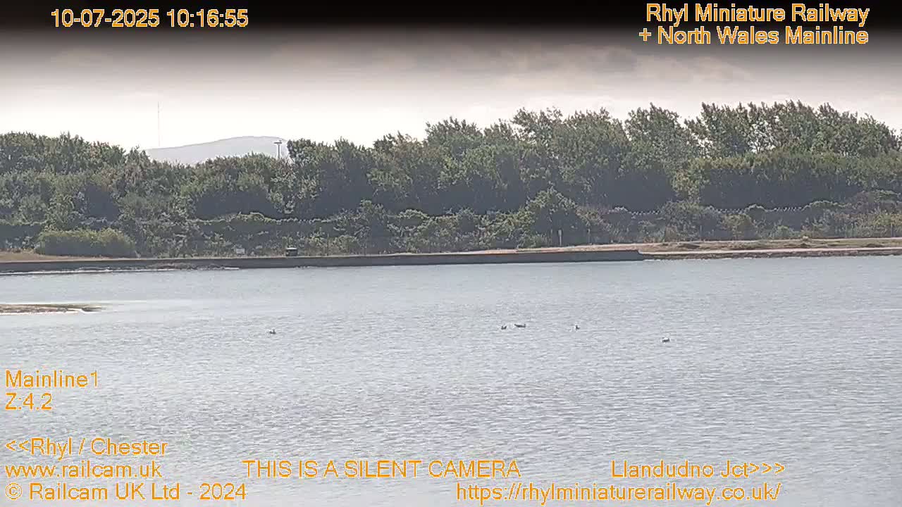 Rhyl, Marine Lake & Rhyl Miniature Railway Live Cam - Denbighshire, Clwyd, Wales, United Kingdom