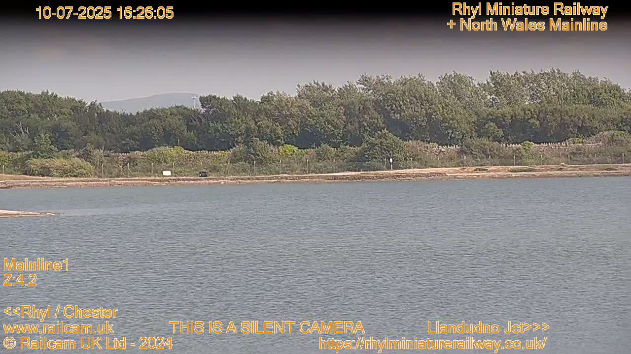Rhyl, Marine Lake & Rhyl Miniature Railway Live Cam - Denbighshire, Clwyd, Wales, United Kingdom