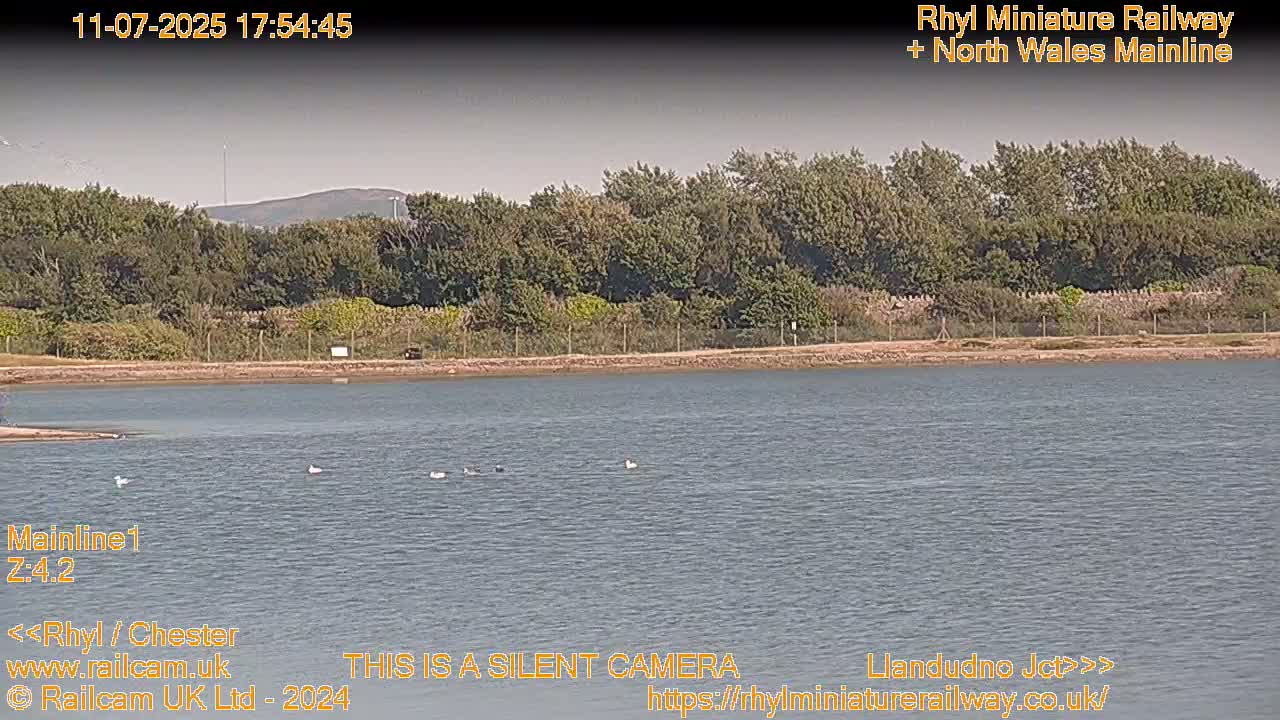Rhyl, Marine Lake & Rhyl Miniature Railway Live Cam - Denbighshire, Clwyd, Wales, United Kingdom