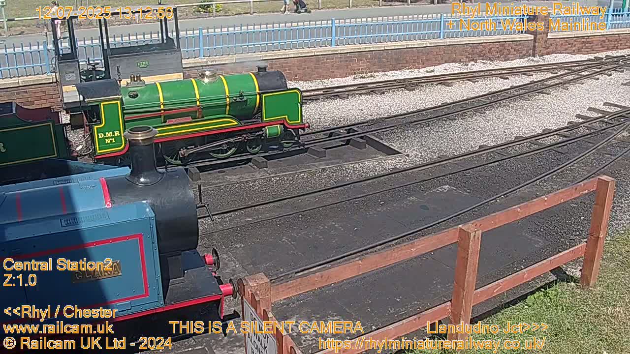 Rhyl, Marine Lake & Rhyl Miniature Railway Live Cam - Denbighshire, Clwyd, Wales, United Kingdom