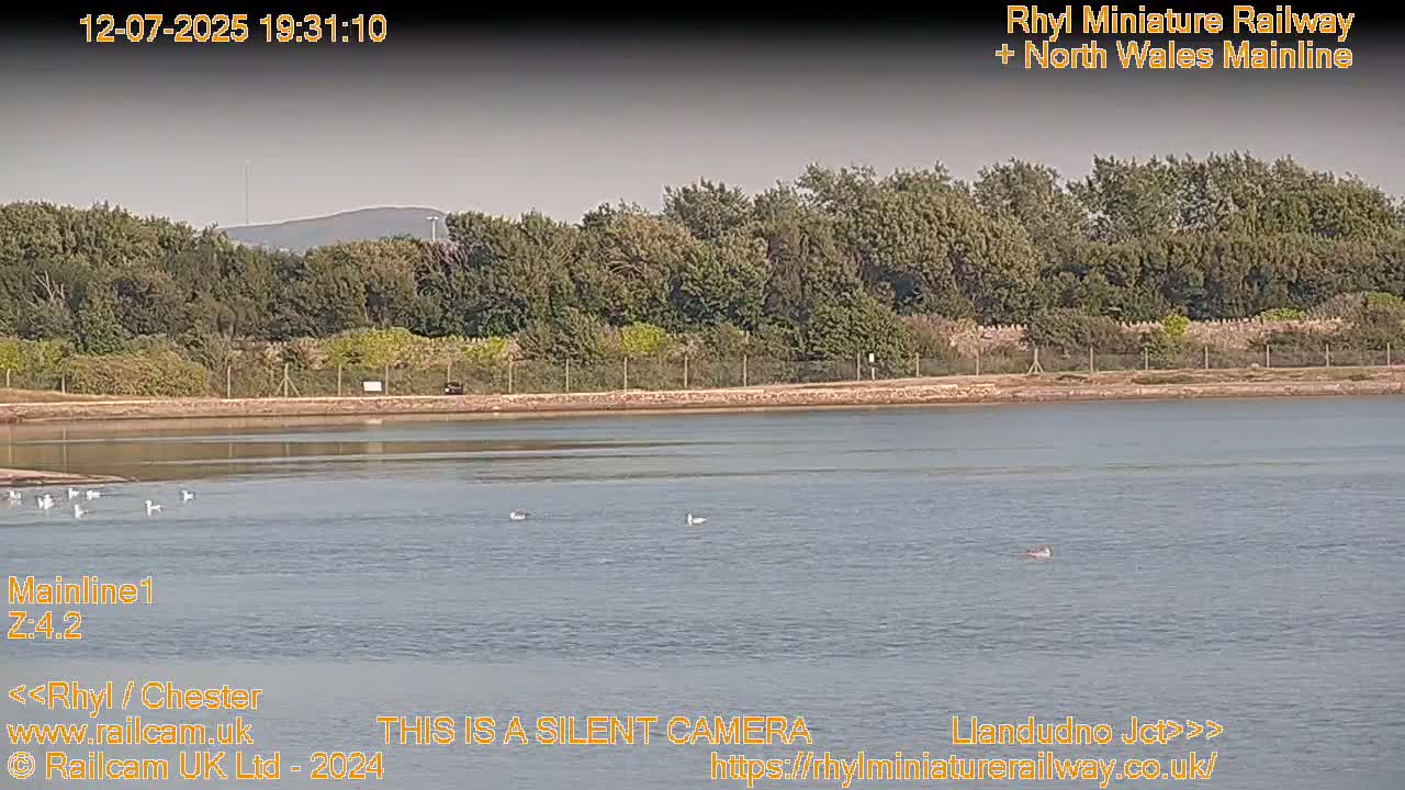 Rhyl, Marine Lake & Rhyl Miniature Railway Live Cam - Denbighshire, Clwyd, Wales, United Kingdom