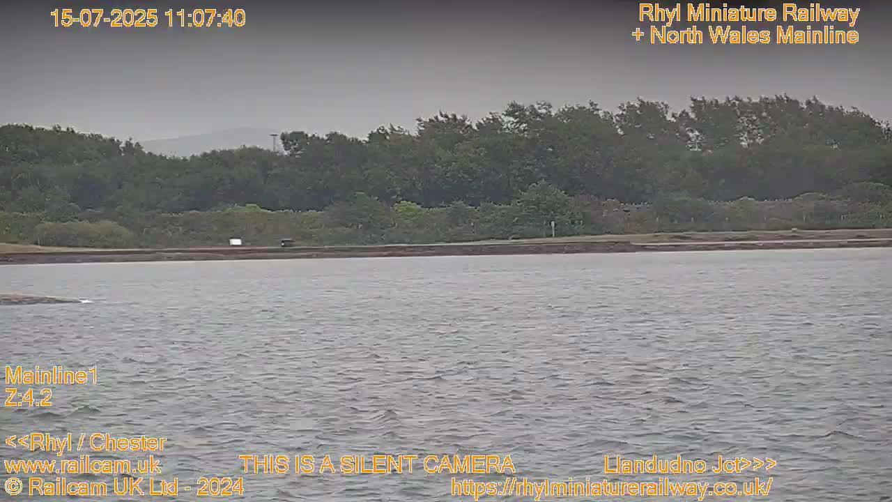 Rhyl, Marine Lake & Rhyl Miniature Railway Live Cam - Denbighshire, Clwyd, Wales, United Kingdom