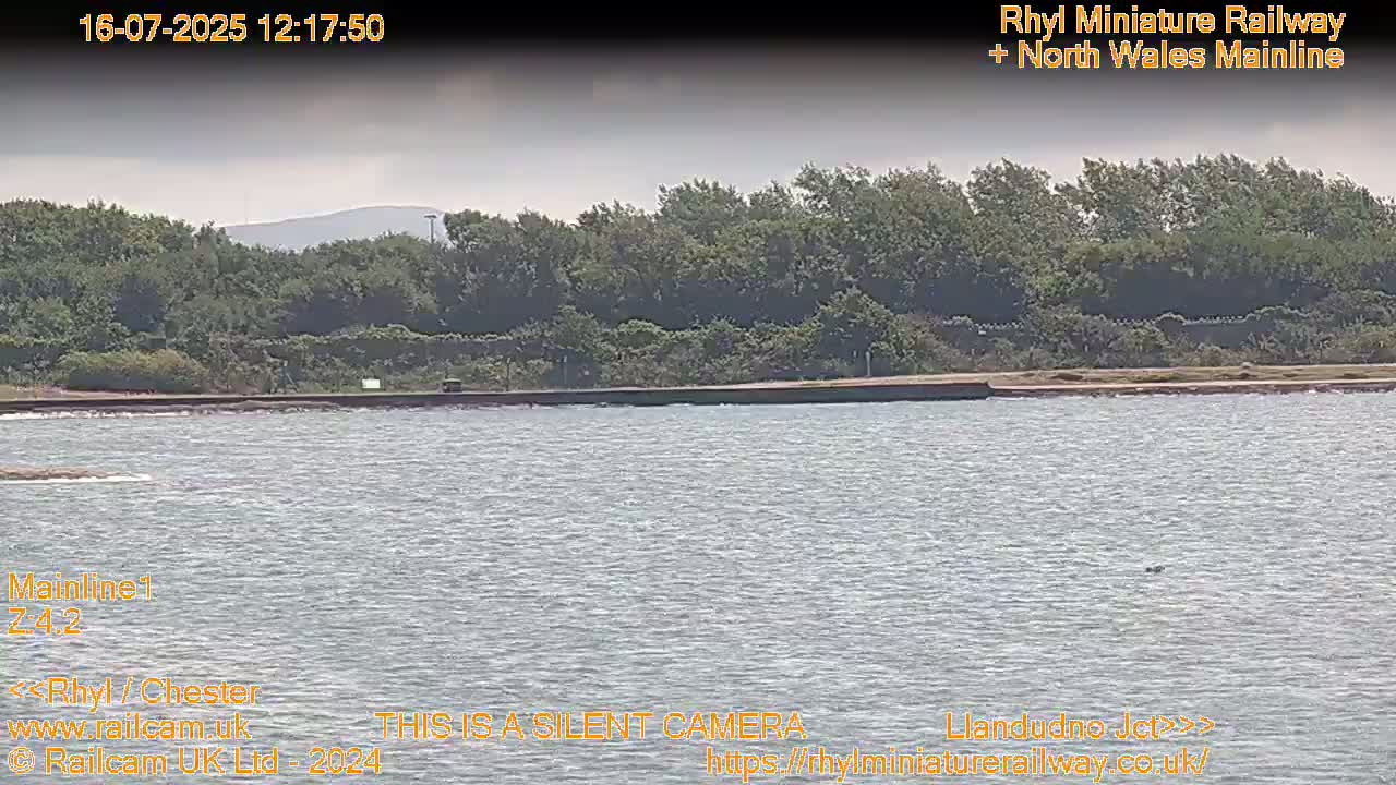 Rhyl, Marine Lake & Rhyl Miniature Railway Live Cam - Denbighshire, Clwyd, Wales, United Kingdom