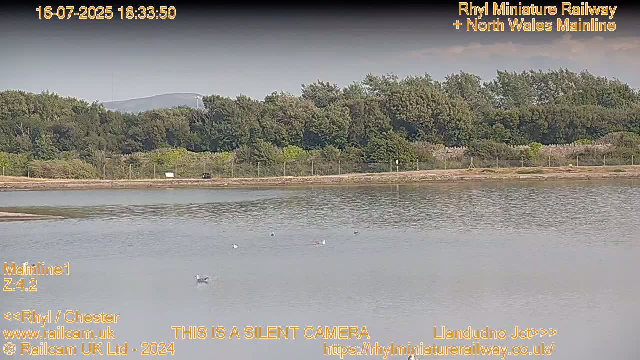 Rhyl, Marine Lake & Rhyl Miniature Railway Live Cam - Denbighshire, Clwyd, Wales, United Kingdom