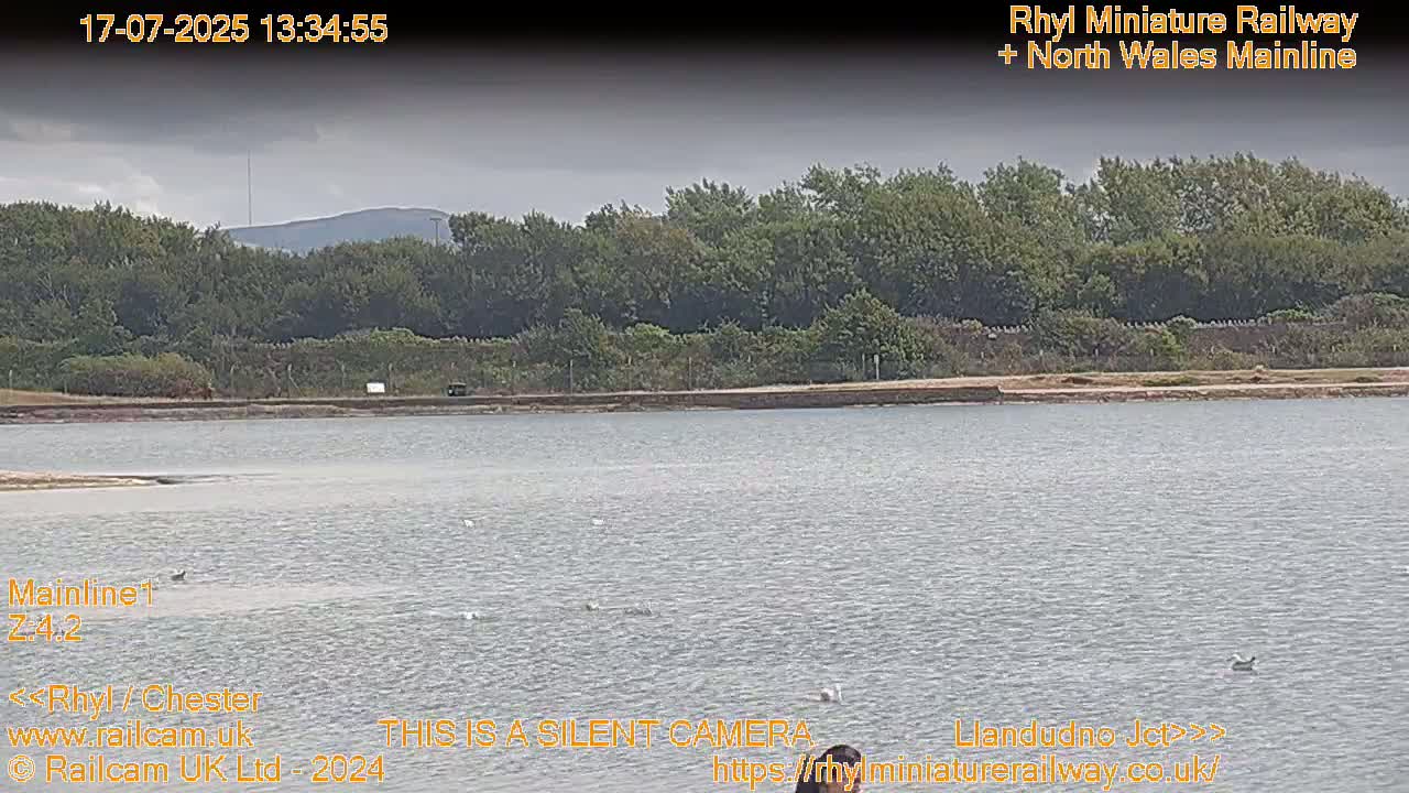 Rhyl, Marine Lake & Rhyl Miniature Railway Live Cam - Denbighshire, Clwyd, Wales, United Kingdom