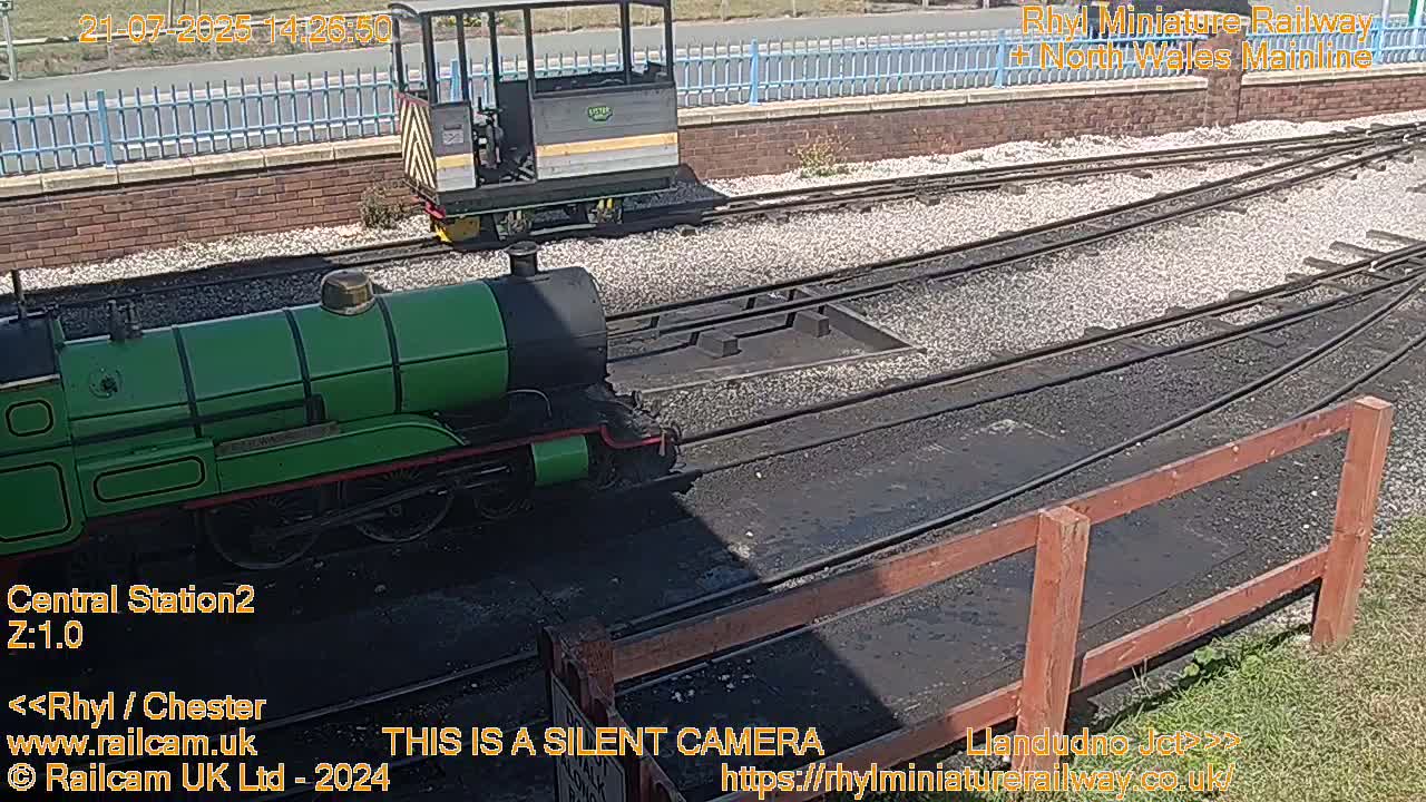 Rhyl, Marine Lake & Rhyl Miniature Railway Live Cam - Denbighshire, Clwyd, Wales, United Kingdom