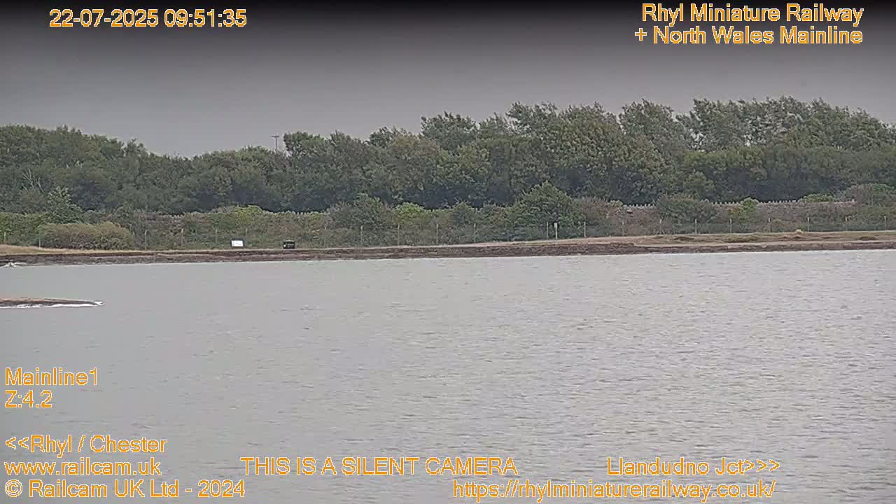 Rhyl, Marine Lake & Rhyl Miniature Railway Live Cam - Denbighshire, Clwyd, Wales, United Kingdom