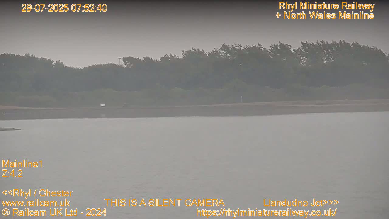 Rhyl, Marine Lake & Rhyl Miniature Railway Live Cam - Denbighshire, Clwyd, Wales, United Kingdom