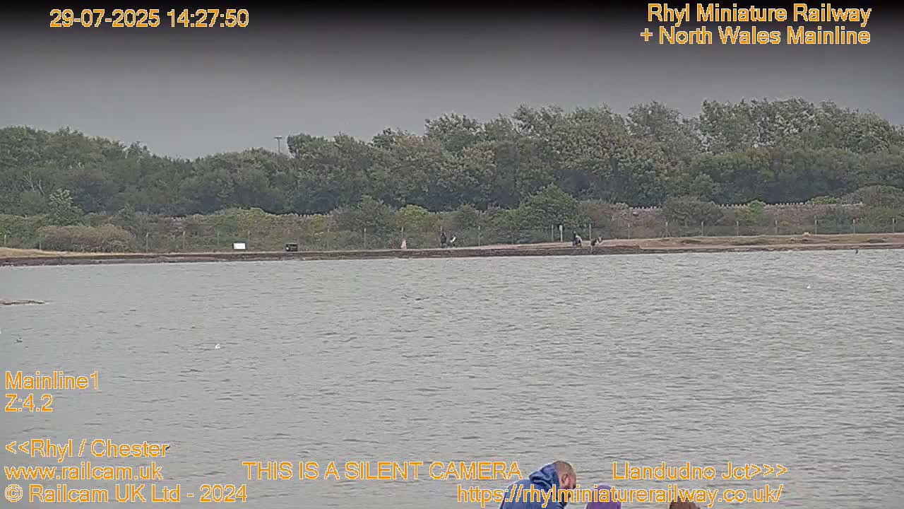 Rhyl, Marine Lake & Rhyl Miniature Railway Live Cam - Denbighshire, Clwyd, Wales, United Kingdom