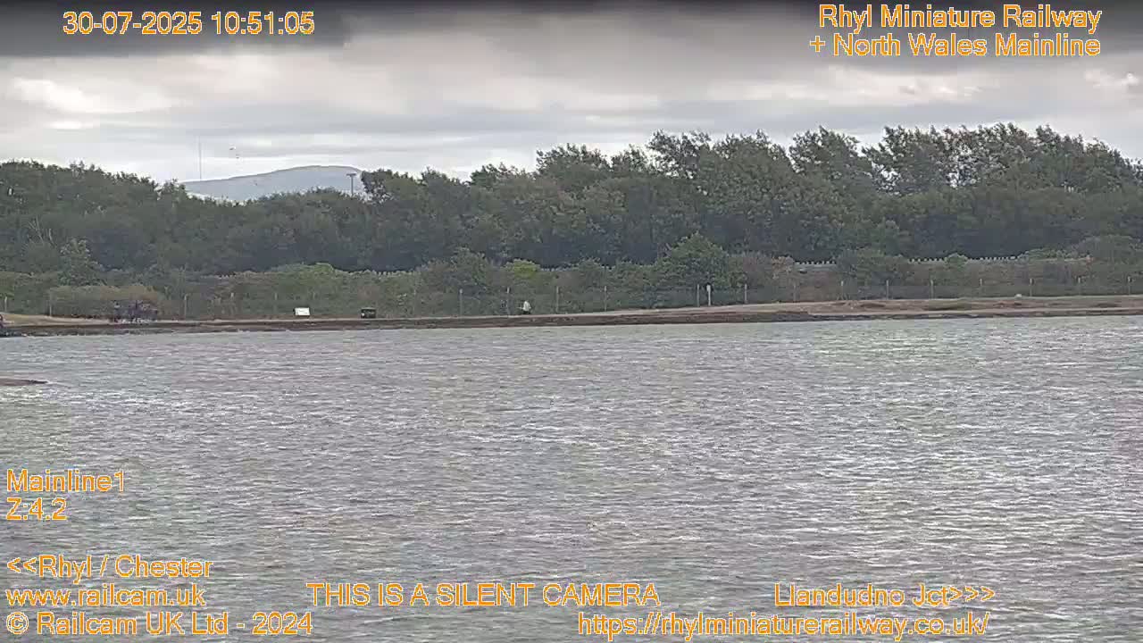 Rhyl, Marine Lake & Rhyl Miniature Railway Live Cam - Denbighshire, Clwyd, Wales, United Kingdom